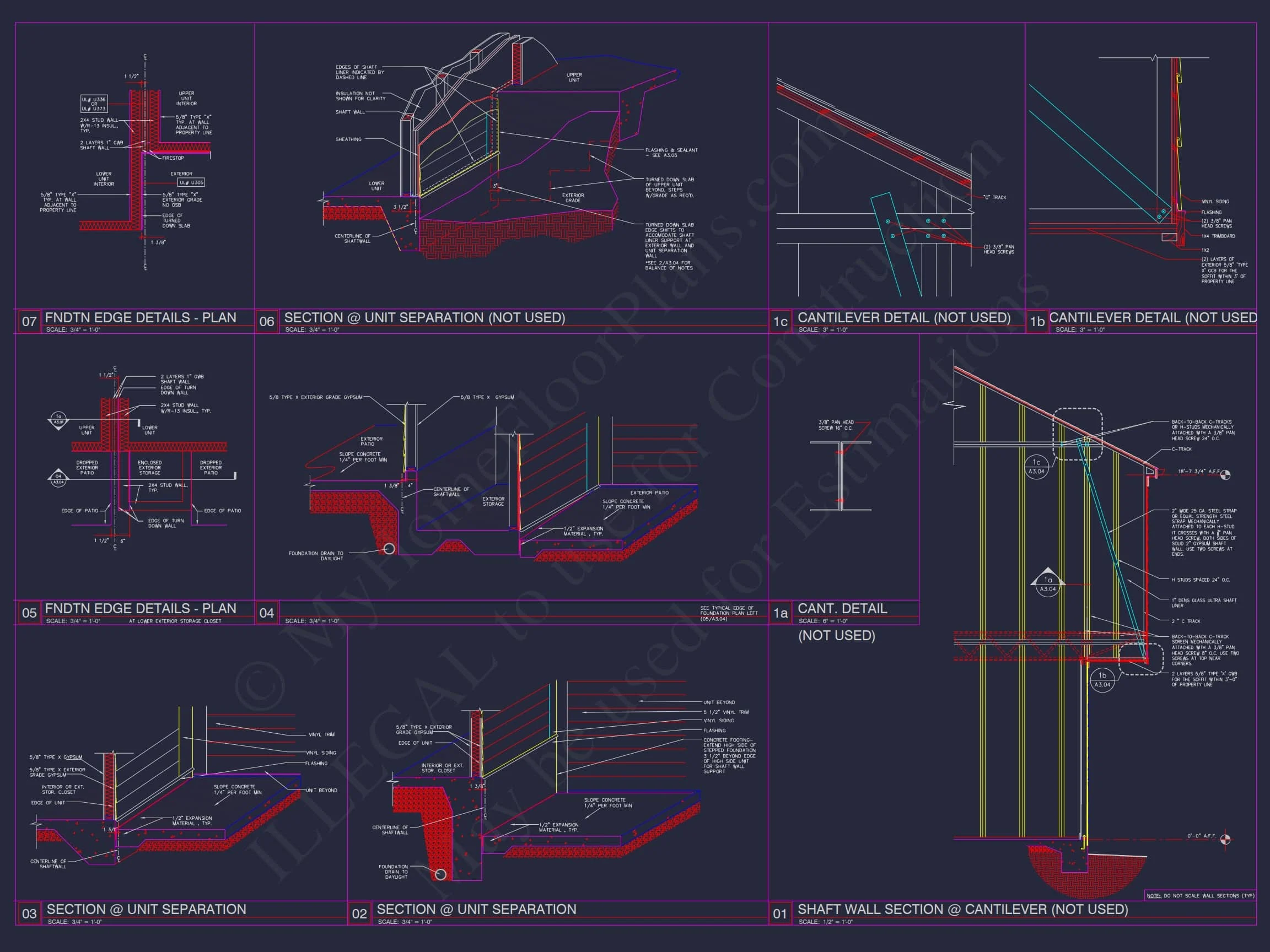 8-APARTMENT PLAN-Traditional Townhouse Plan - 3-Bed, 2.5-Bath, 1,750 SF 78 8-APARTMENT