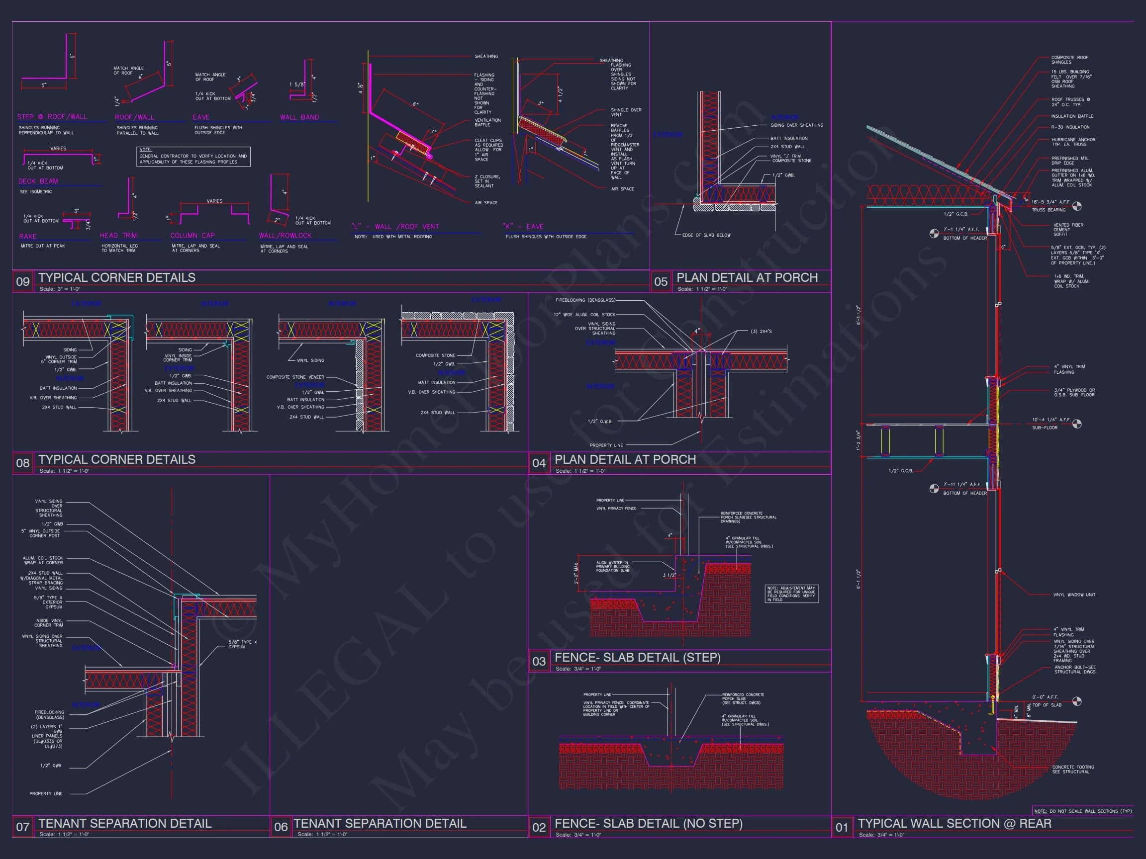 8-APARTMENT PLAN-Traditional Townhouse Plan - 3-Bed, 2.5-Bath, 1,750 SF 18 8-Unit Modern Craftsman Townhome Plan with Covered Porches & Bonus Rooms