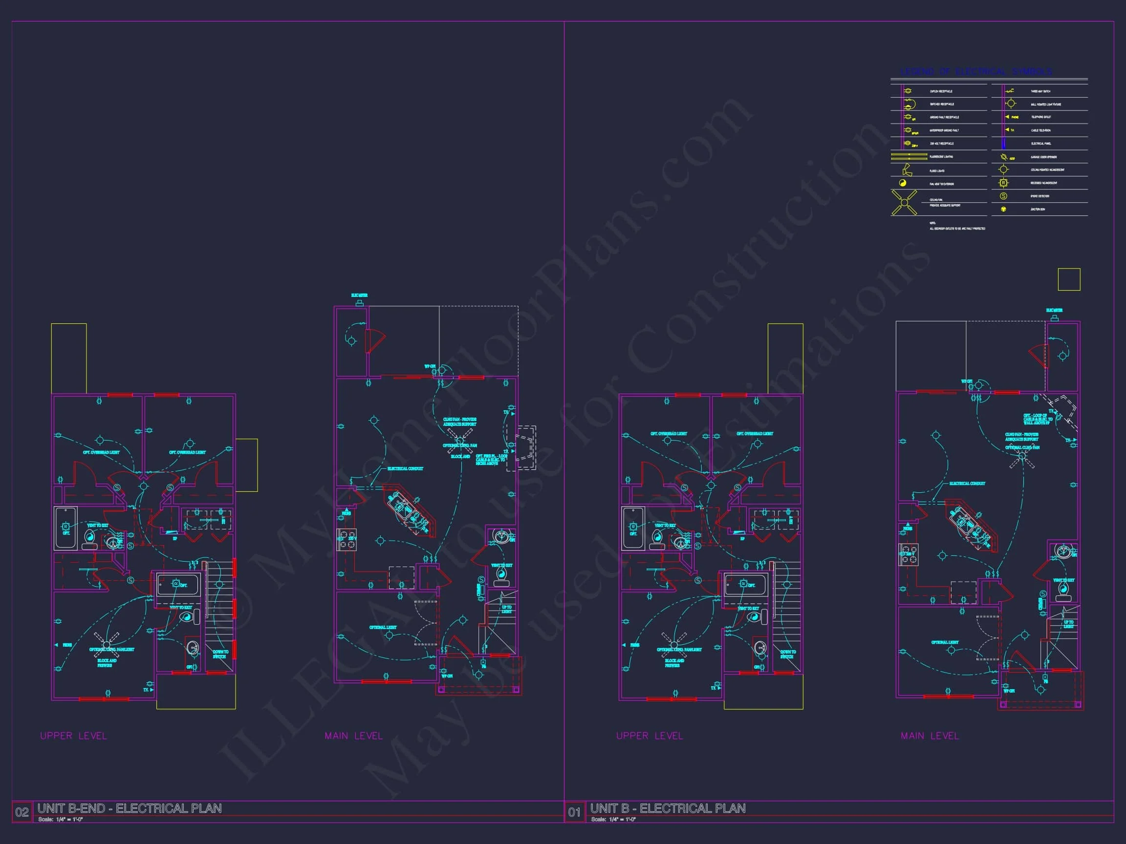 8-APARTMENT PLAN-Traditional Townhouse Plan - 3-Bed, 2.5-Bath, 1,750 SF 23 8-Unit Modern Craftsman Townhome Plan with Covered Porches & Bonus Rooms