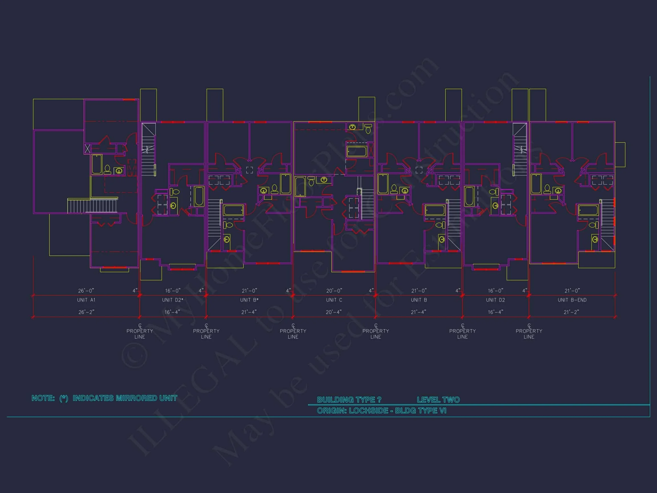 8-APARTMENT PLAN-Traditional Townhouse Plan - 3-Bed, 2.5-Bath, 1,750 SF 32 8-Unit Modern Craftsman Townhome Plan with Covered Porches & Bonus Rooms