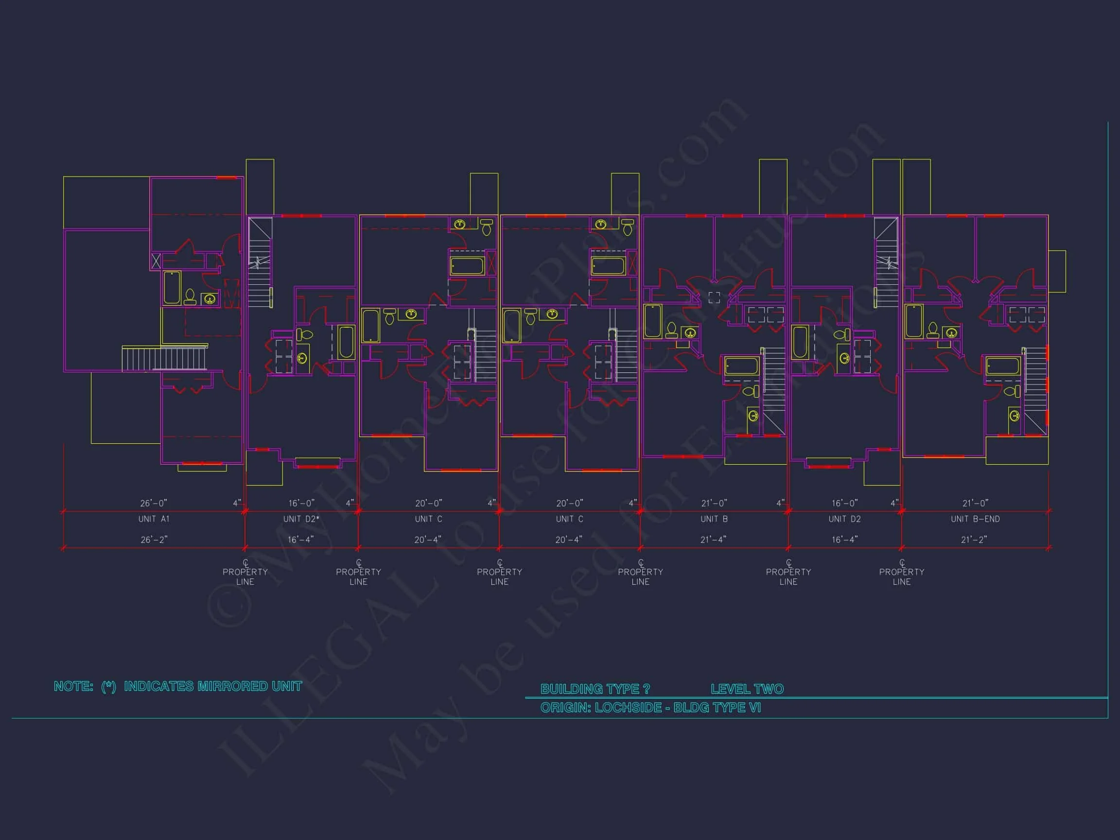 8-APARTMENT PLAN-Traditional Townhouse Plan - 3-Bed, 2.5-Bath, 1,750 SF 38 8-Unit Modern Craftsman Townhome Plan with Covered Porches & Bonus Rooms