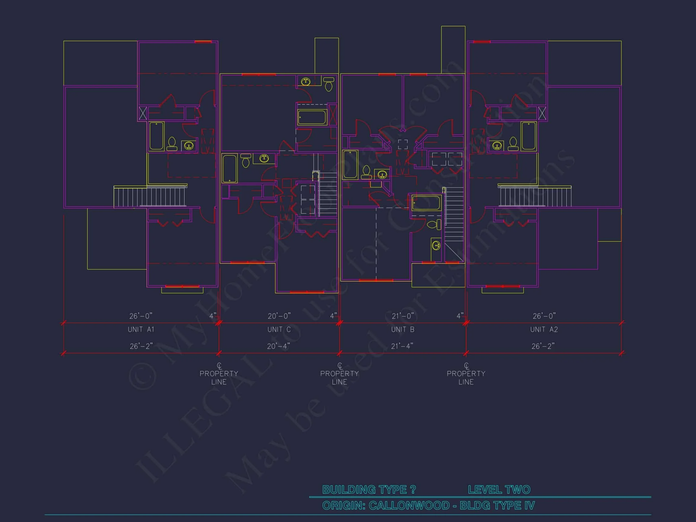 8-APARTMENT PLAN-Traditional Townhouse Plan - 3-Bed, 2.5-Bath, 1,750 SF 50 8-Unit Modern Craftsman Townhome Plan with Covered Porches & Bonus Rooms