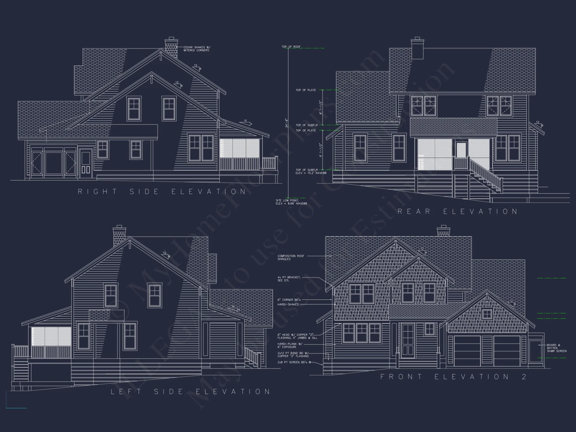 Spacious 2-Story Craftsman House Plan with 5 Bedrooms