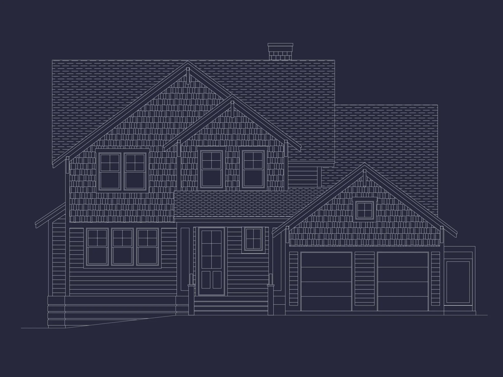 Spacious 2-Story Craftsman House Plan with 5 Bedrooms