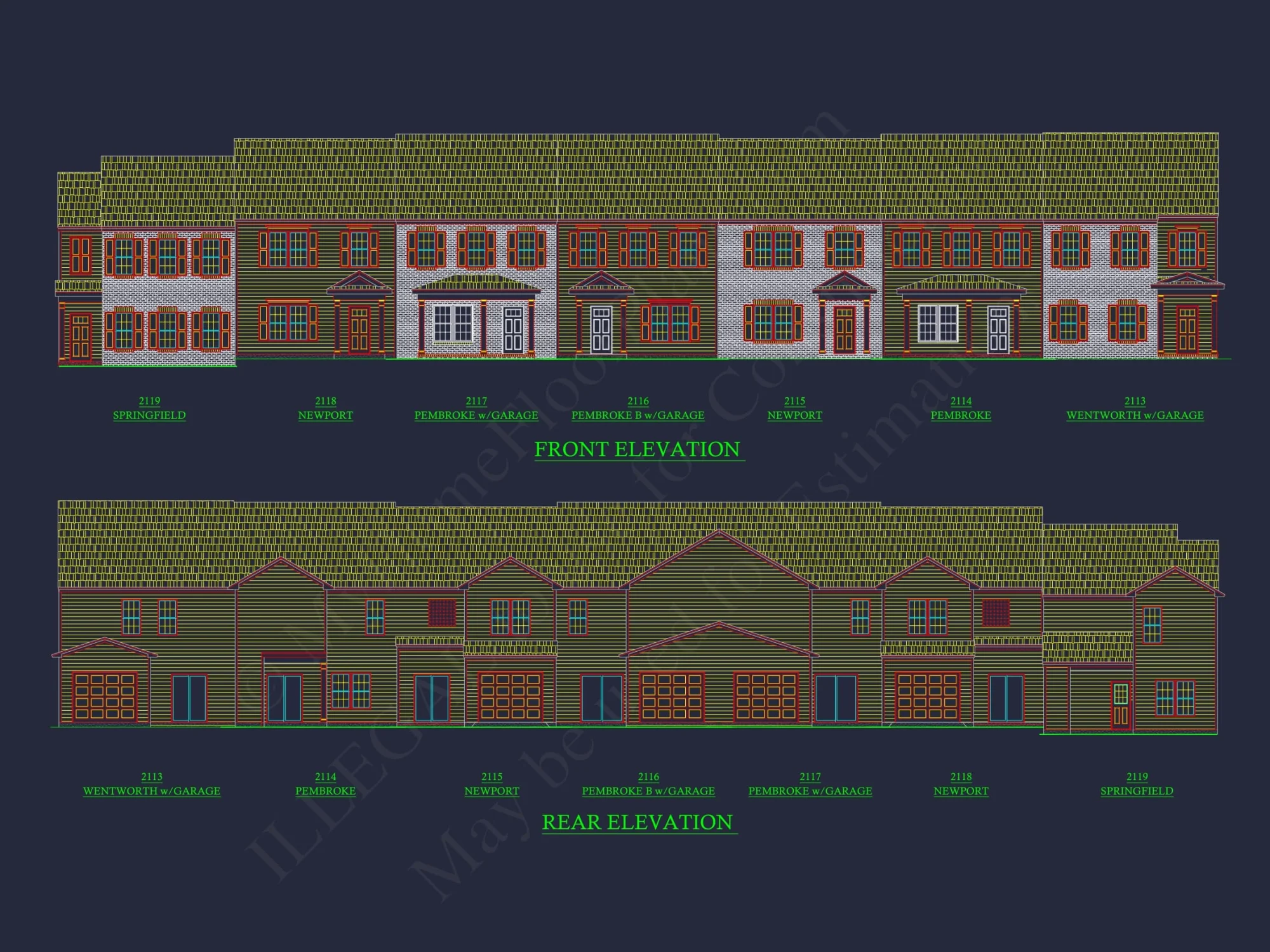 Elegant 2-Story House Plan with Traditional Design