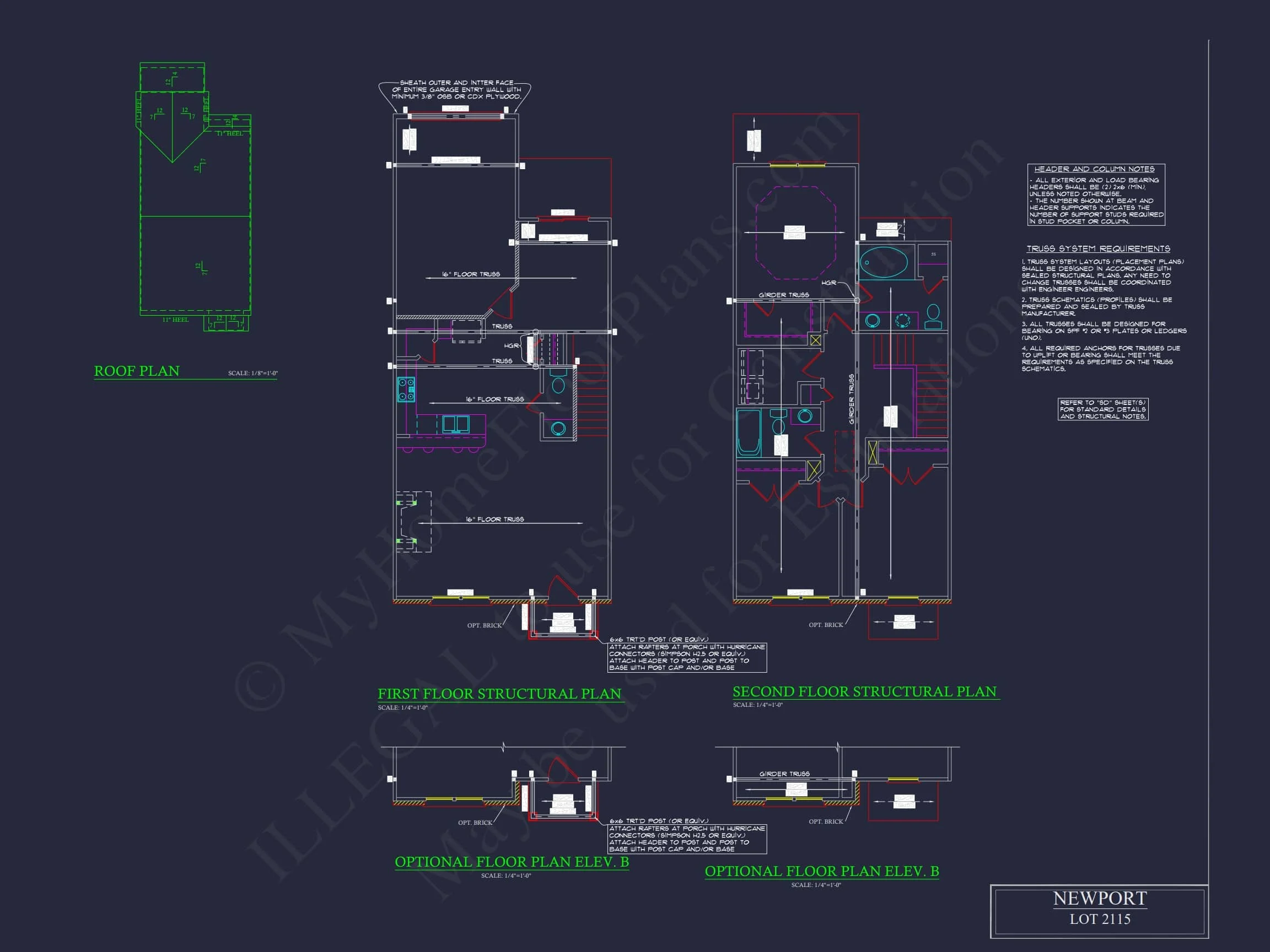 11-1083-1 7-UNIT TOWNHOUSE PLAN - Elegant House Plan with 2 Floors and Traditional Designs 20 Elegant 2-Story House Plan with Traditional Design