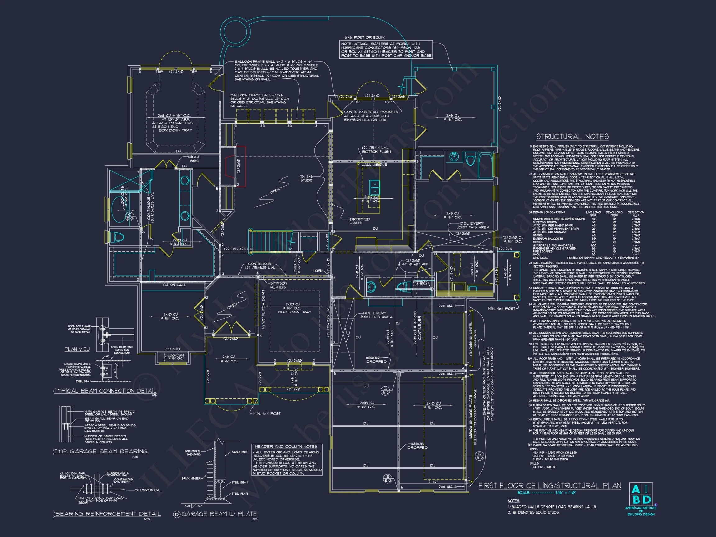 9-1829 HOUSE PLAN - Traditional 5-Bedroom House Plan with 3-Car Garage | Blueprints & CAD Files 38 Traditional 5-Bedroom House Plan with 3-Car Garage | Blueprints & CAD Files