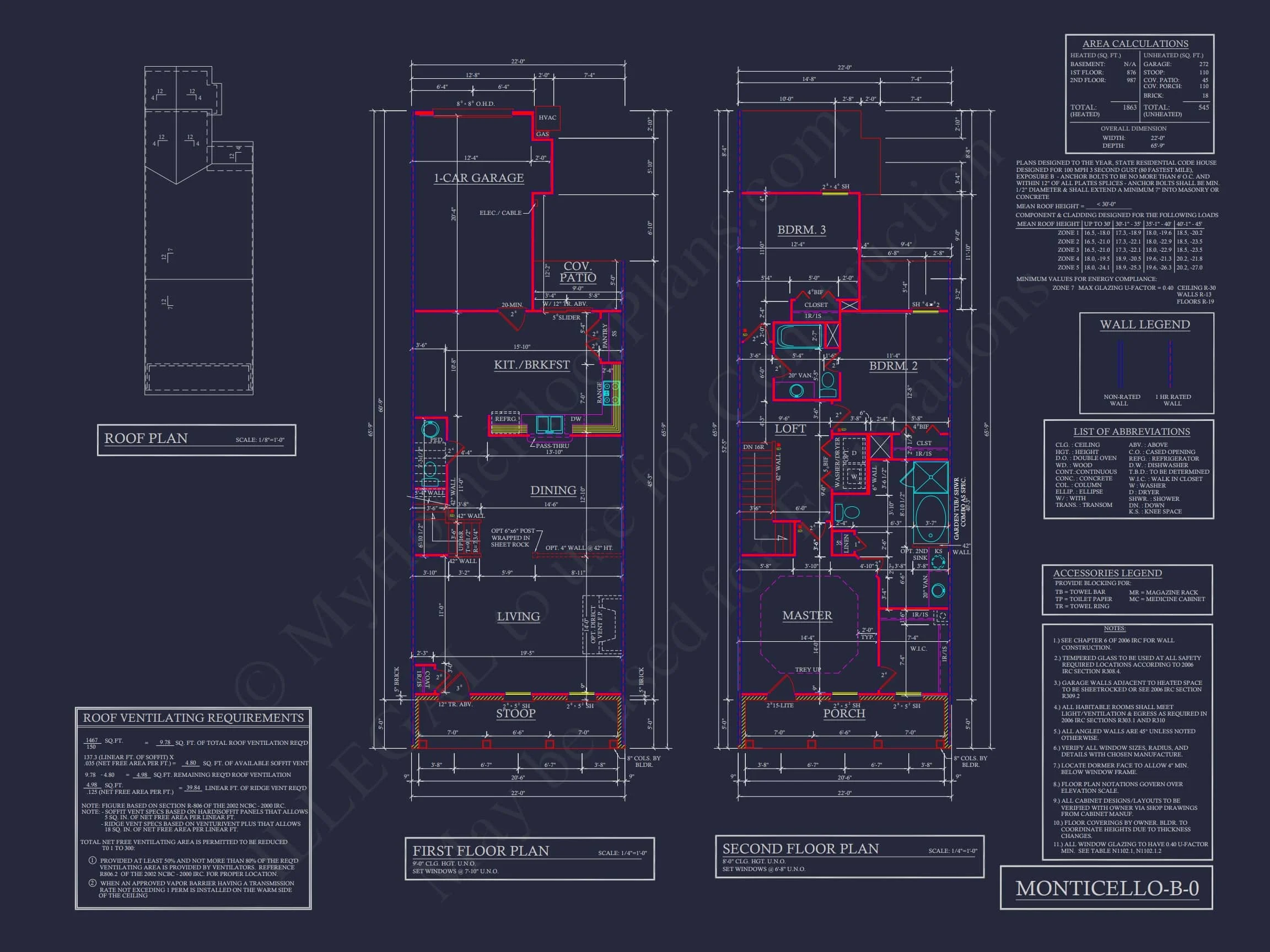 8-1395 BLDG 3 TOWNHOUSE PLAN - Colonial Revival Townhouse: CAD Floor Plan & Rear Entry Garage 9 Colonial Revival Townhome CAD Floor Plan & Rear Entry Garage