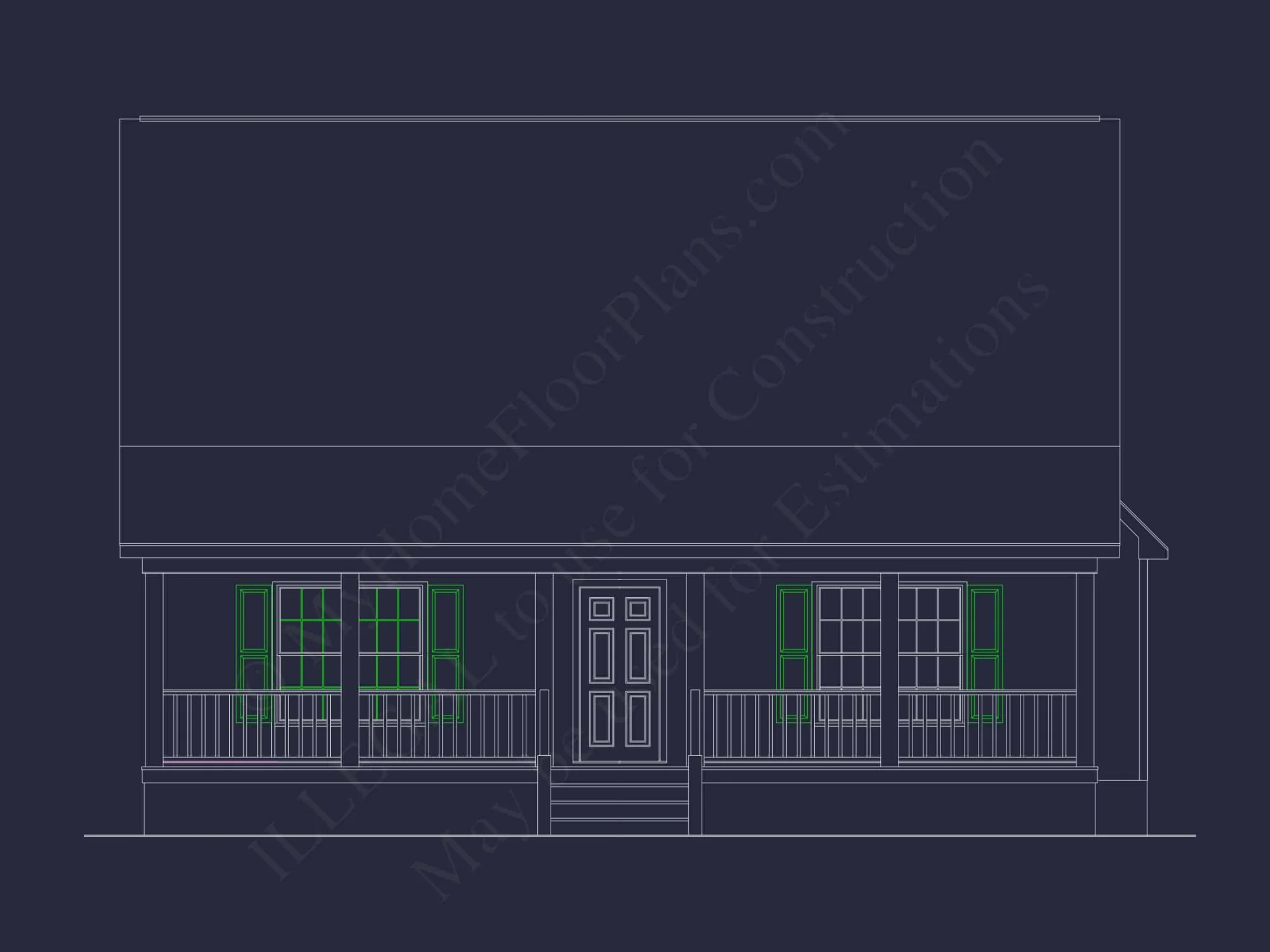 Elegant Home Plan & Floor Design 2-Bedroom Classic Blueprint