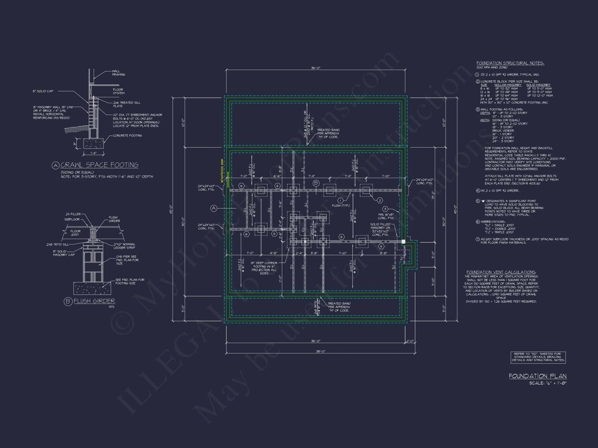 Elegant Home Plan & Floor Design 2-Bedroom Classic Blueprint