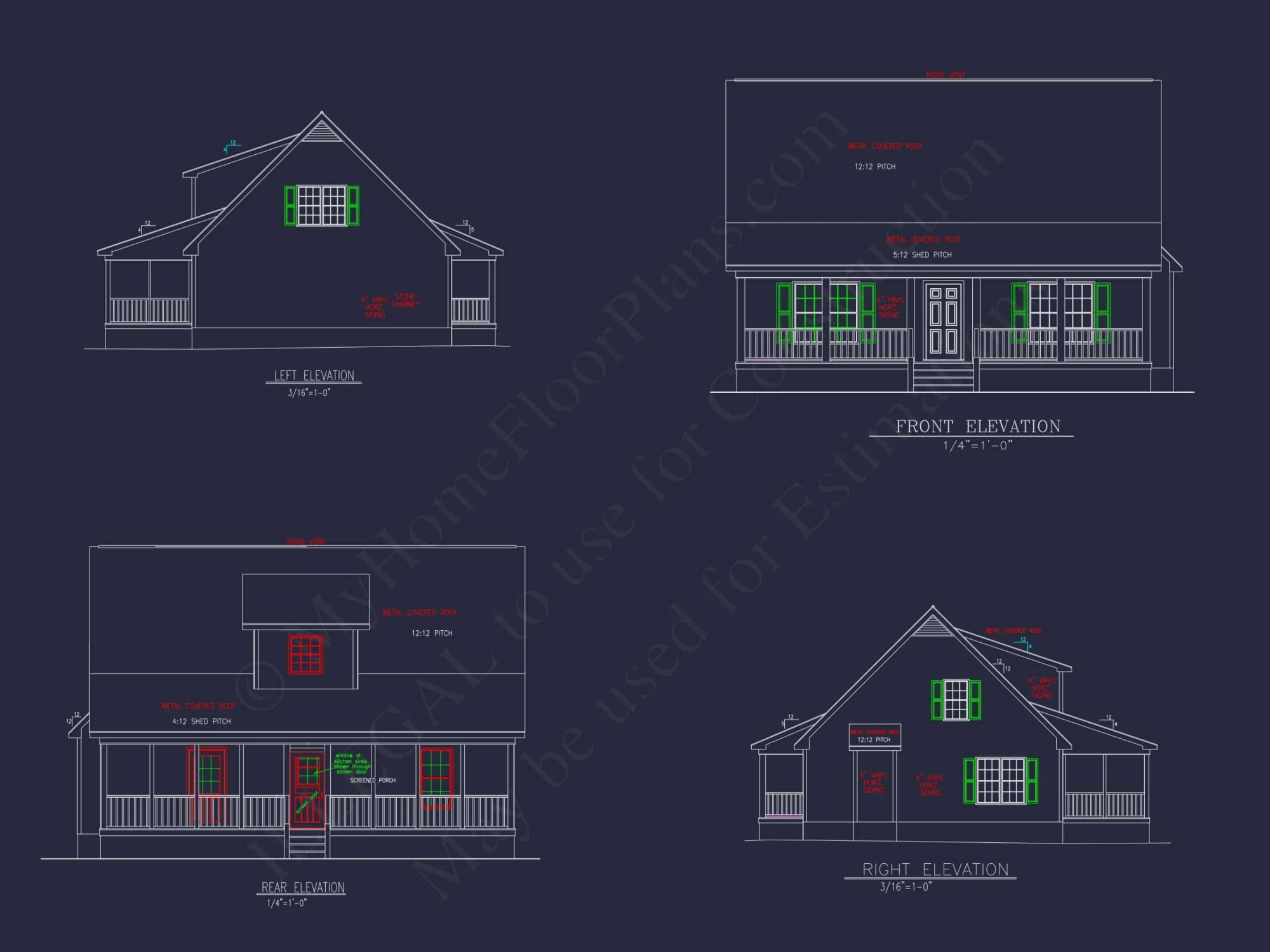 Elegant Home Plan & Floor Design 2-Bedroom Classic Blueprint