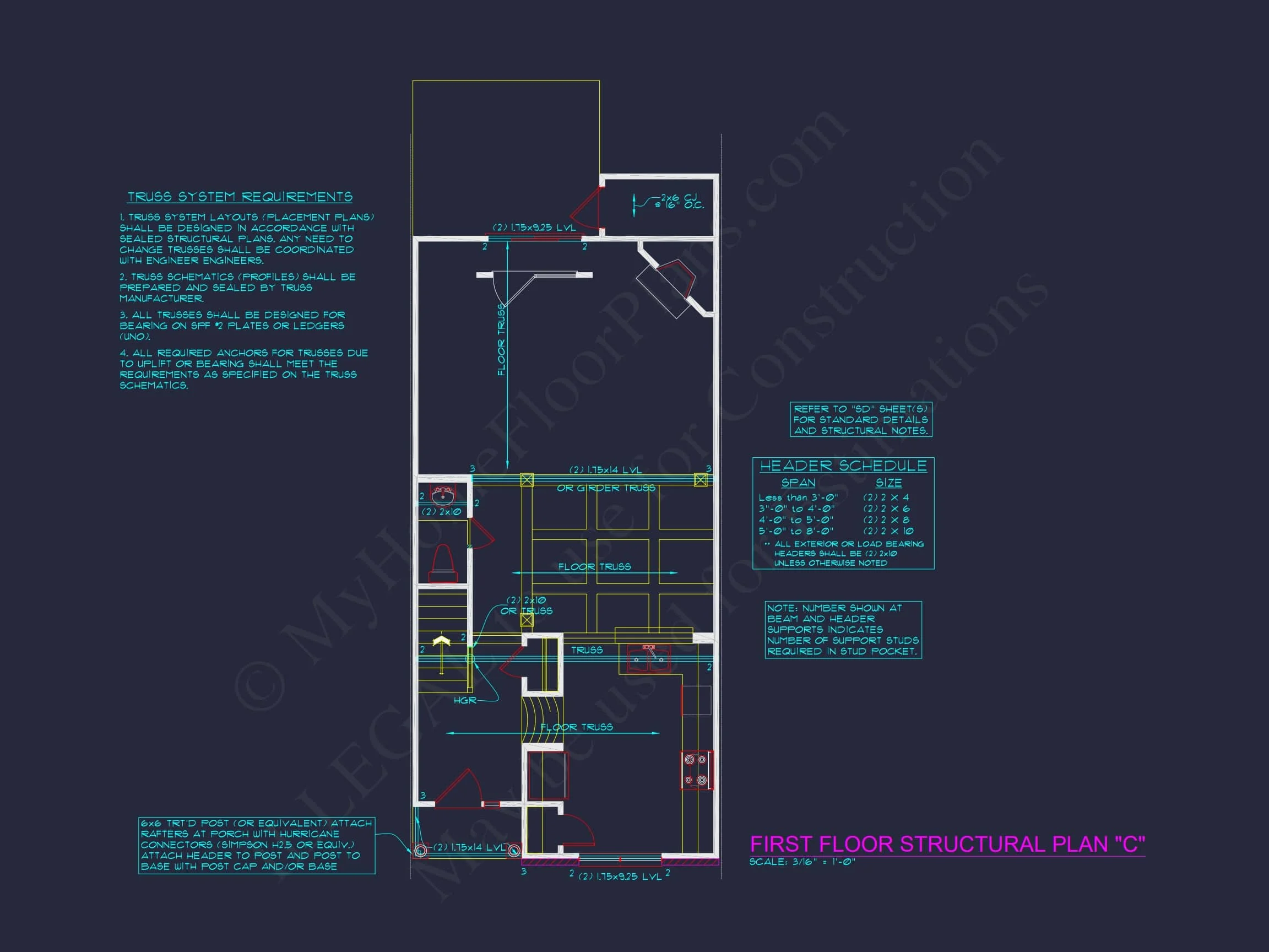 7-1947A TOWNHOUSE PLAN - Modern Townhouse Floor Plan with 2 Stories and CAD Designs 5 Modern 2-Story Townhome Floor Plan with Open Layout and CAD Blueprints