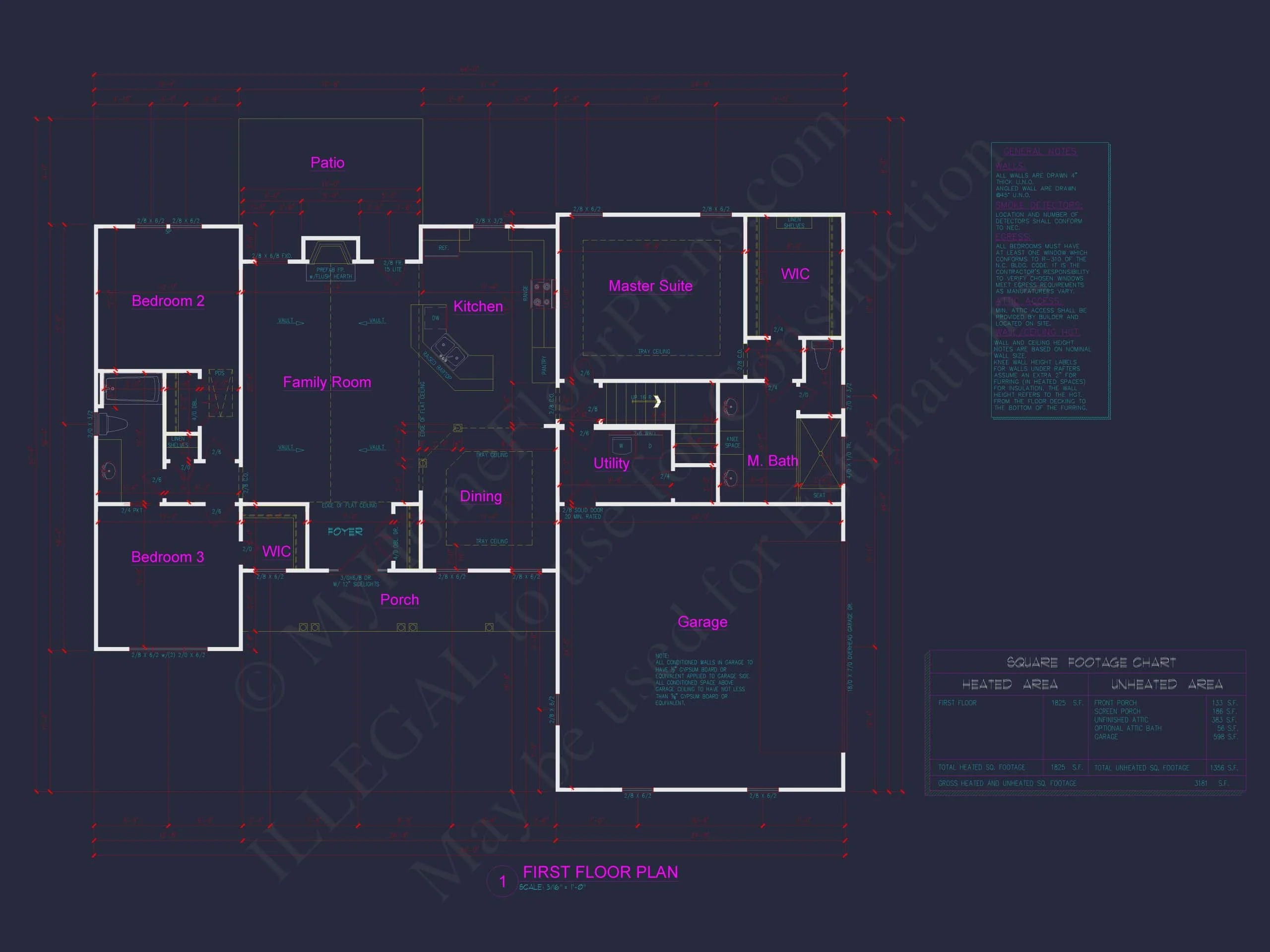 13-2052 HOUSE PLAN - Charming 1.5-Story House Blueprint with CAD Designs 10 Charming 1.5-Story Home Blueprint with Craftsman Style and CAD Designs