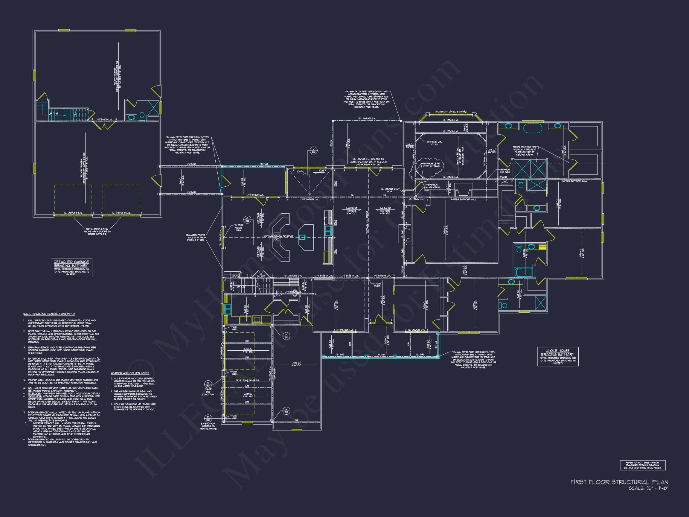 16-1492 HOUSE PLAN - Luxury House Plan with Spacious Floor Plan, CAD Designs & Blueprint 7 Luxury House Plan with Spacious Floor Plan, CAD Designs & Blueprint