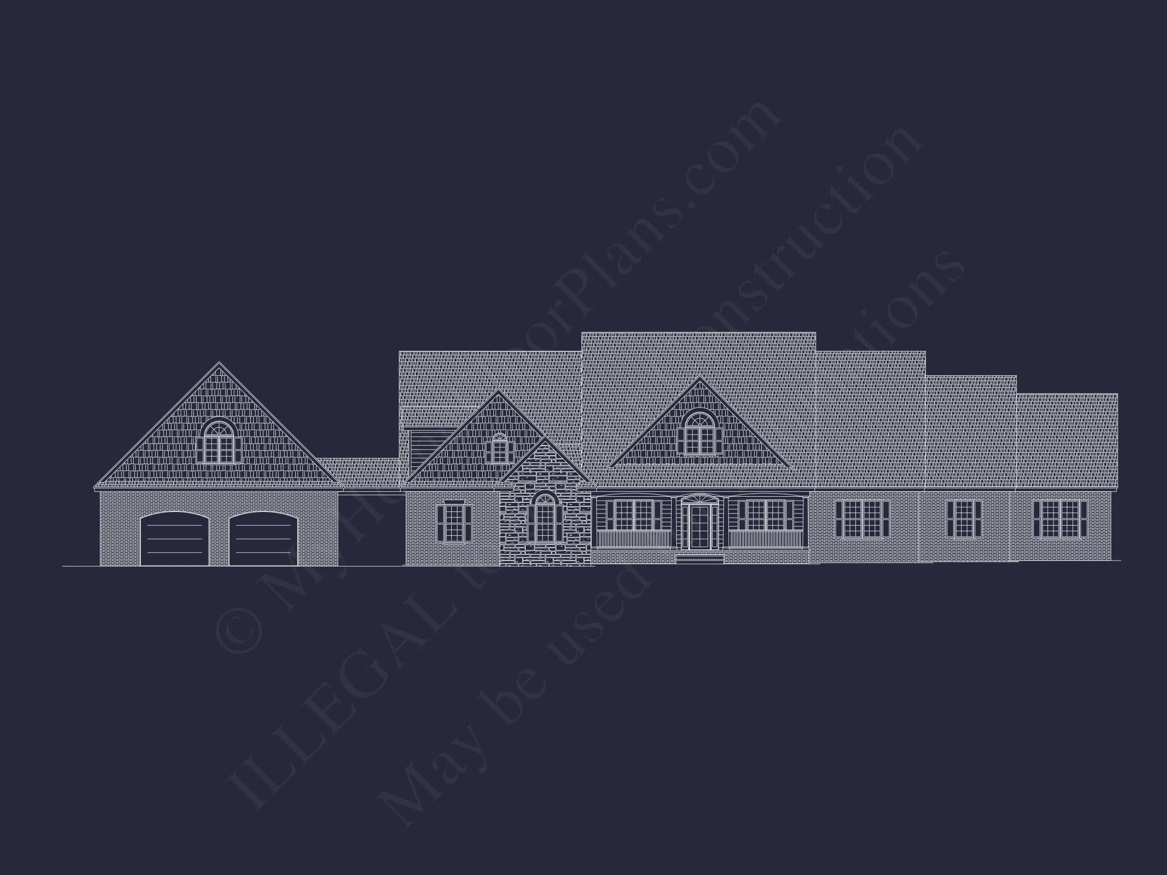 16-1492 HOUSE PLAN - Luxury House Plan with Spacious Floor Plan, CAD Designs & Blueprint 3 Luxury House Plan with Spacious Floor Plan, CAD Designs & Blueprint