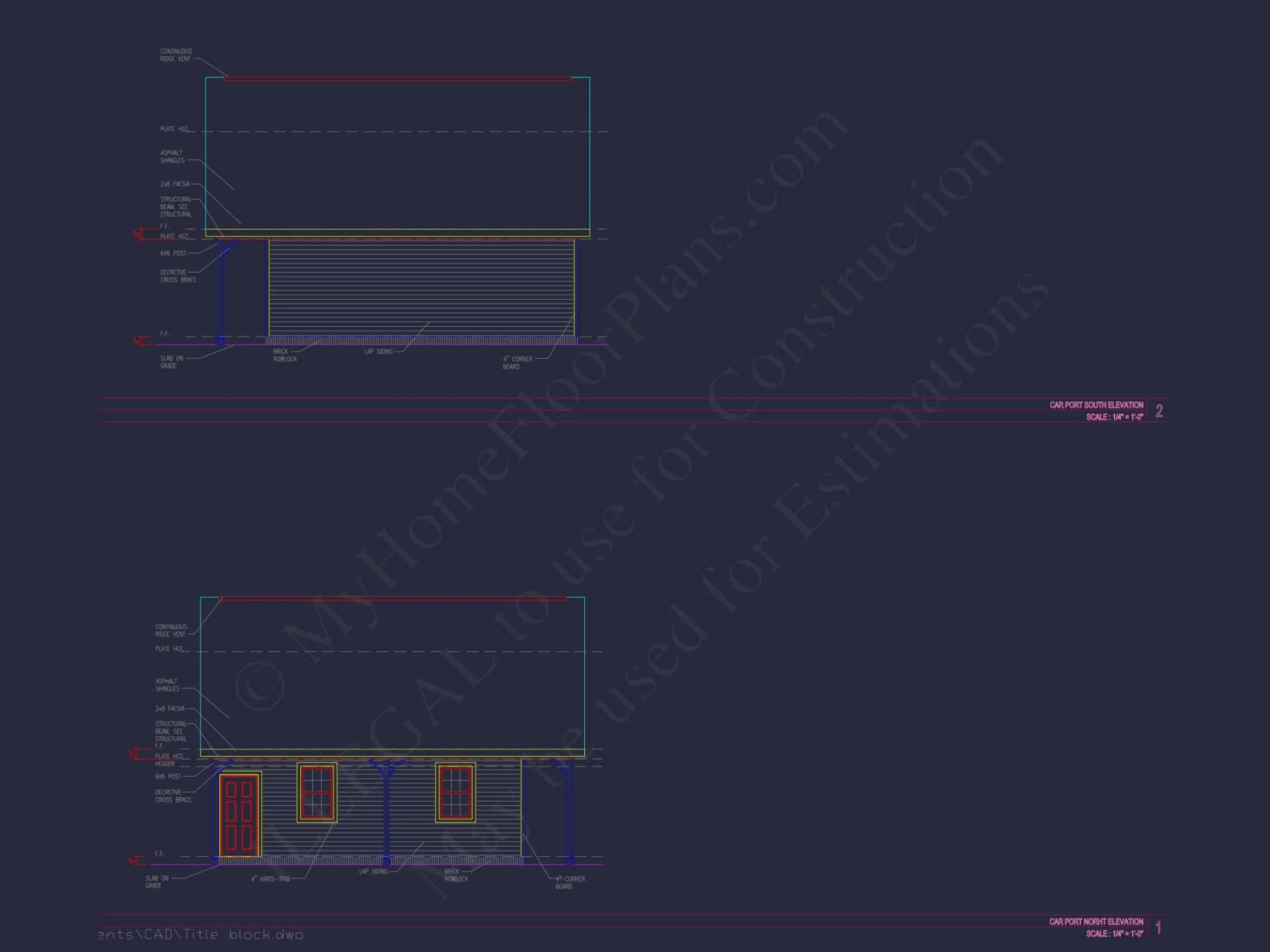 Spacious Garage Plan with Workshop - Architectural Design Blueprint