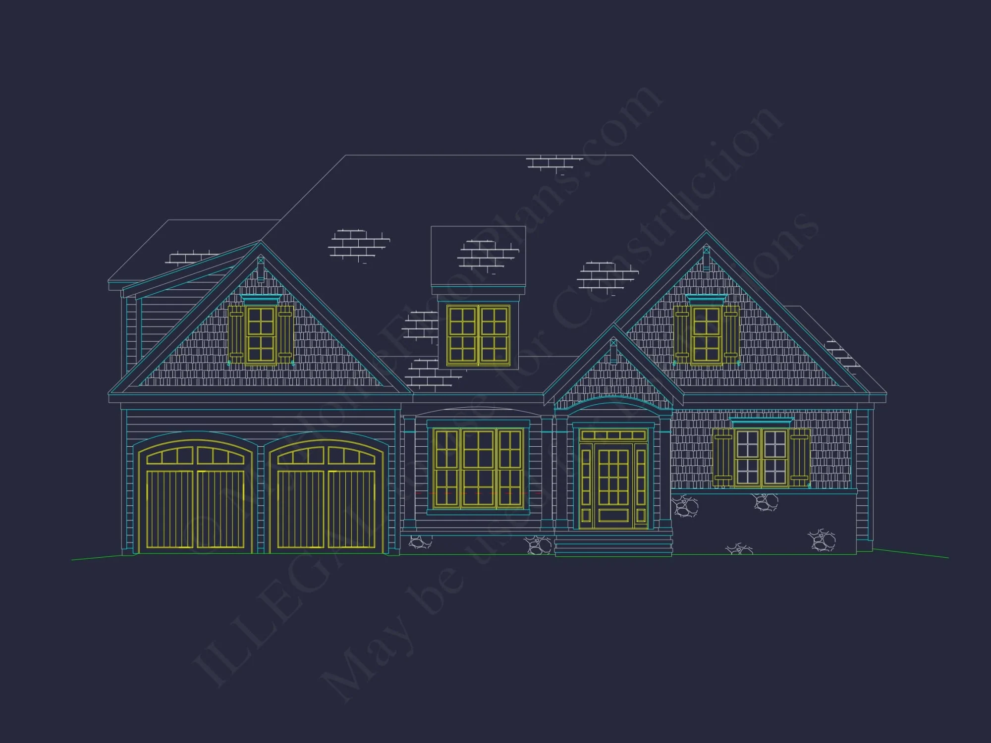 Spacious 2-Story House Plan with Elegant Craftsman Architecture