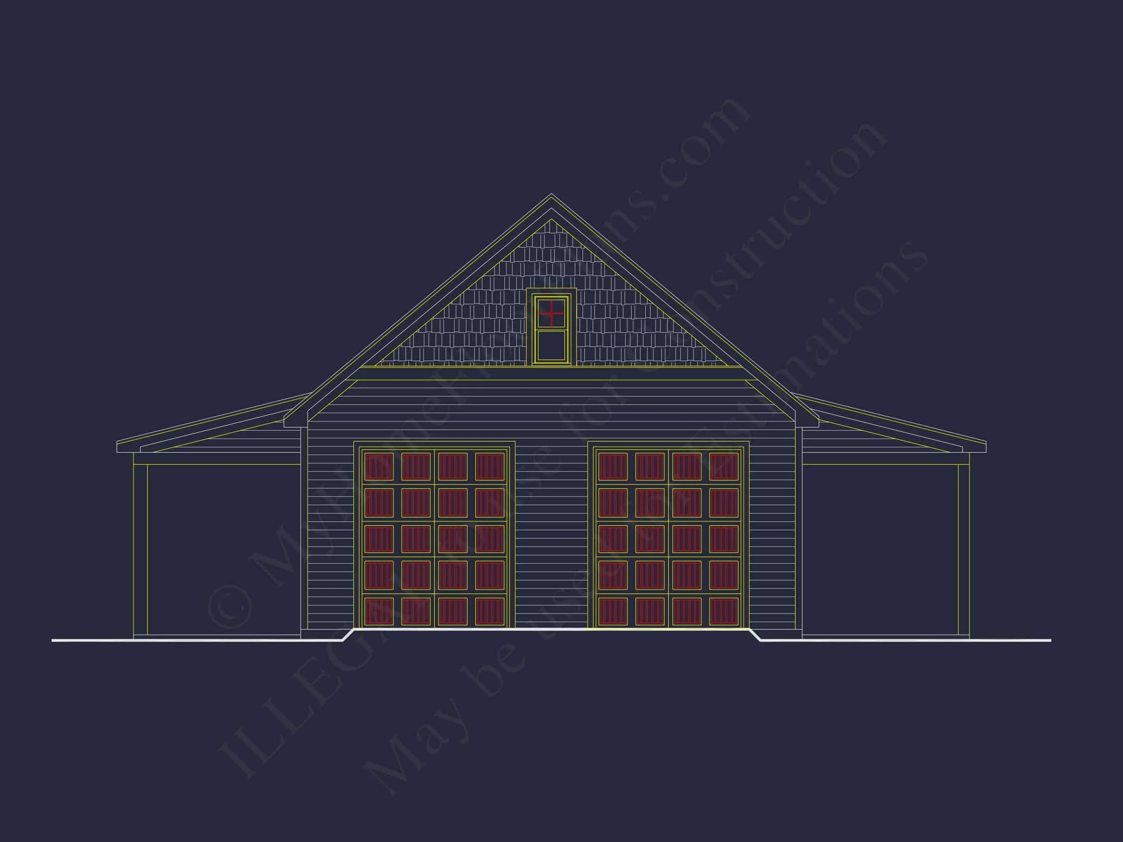 16-1561 HOUSE PLAN - Charming House Plan with Garage, CAD Architectural Designs 2 Charming 1-Story House Plan with Spacious Garage & CAD Designs