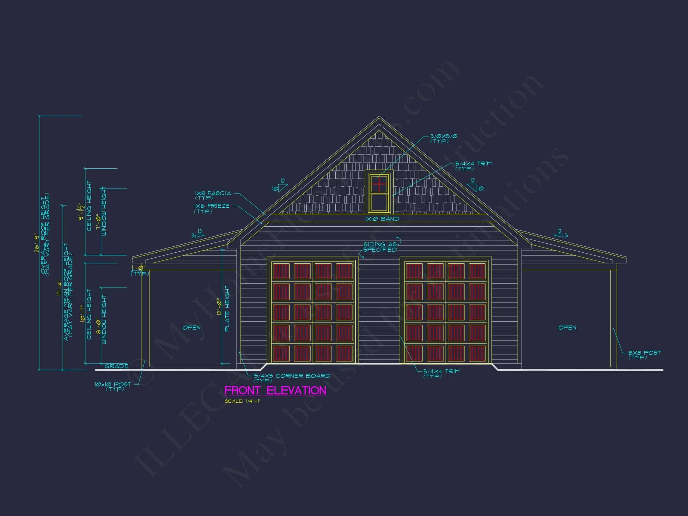 16-1561 HOUSE PLAN - Charming House Plan with Garage, CAD Architectural Designs 3 Charming 1-Story House Plan with Spacious Garage & CAD Designs