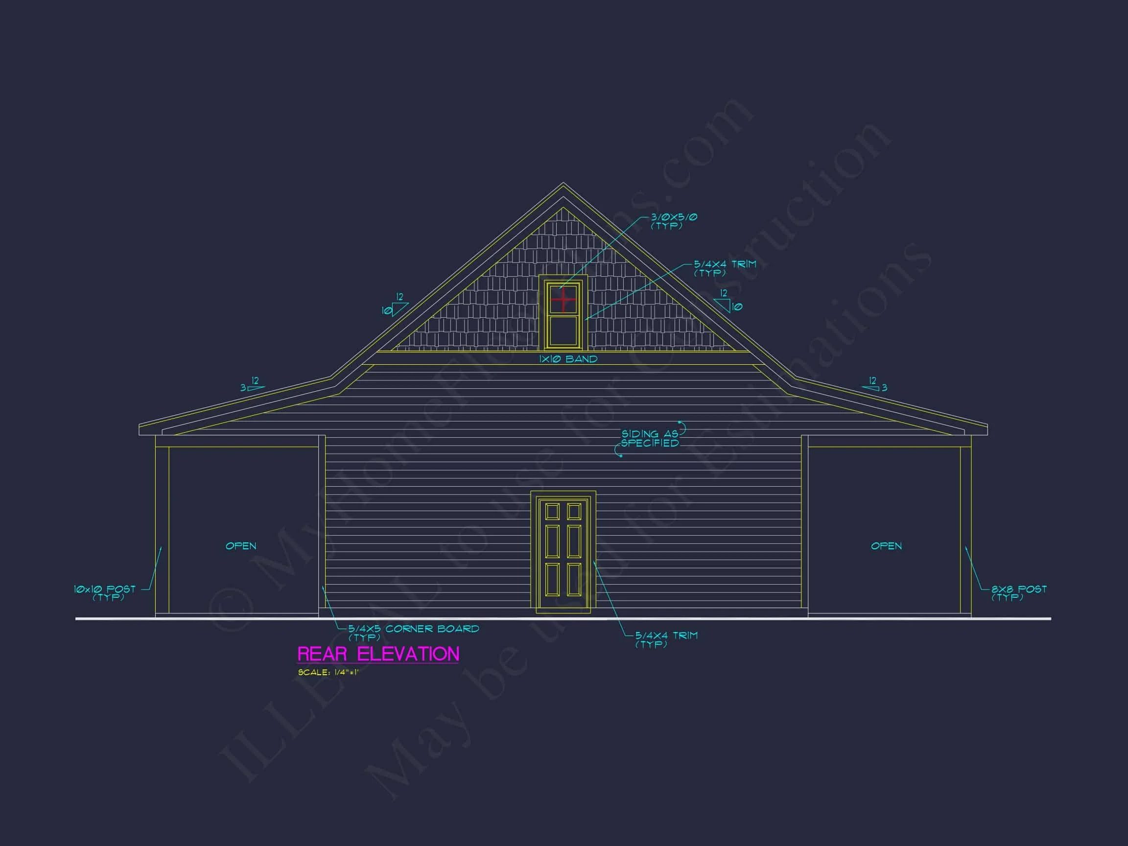 16-1561 HOUSE PLAN - Charming House Plan with Garage, CAD Architectural Designs 4 Charming 1-Story House Plan with Spacious Garage & CAD Designs