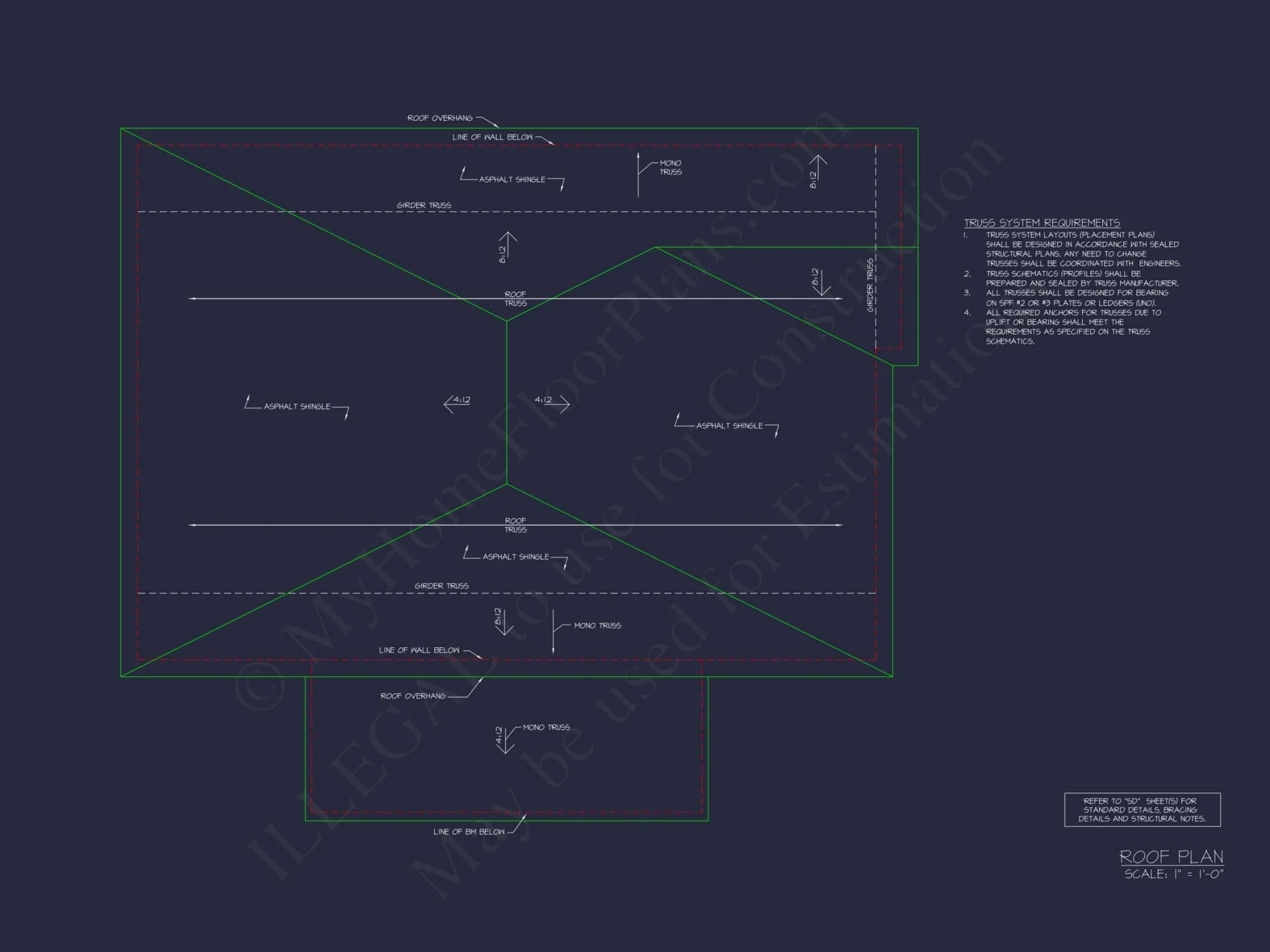 RV Garage Plan with Loft – Spacious Multi-Bay Garage Design