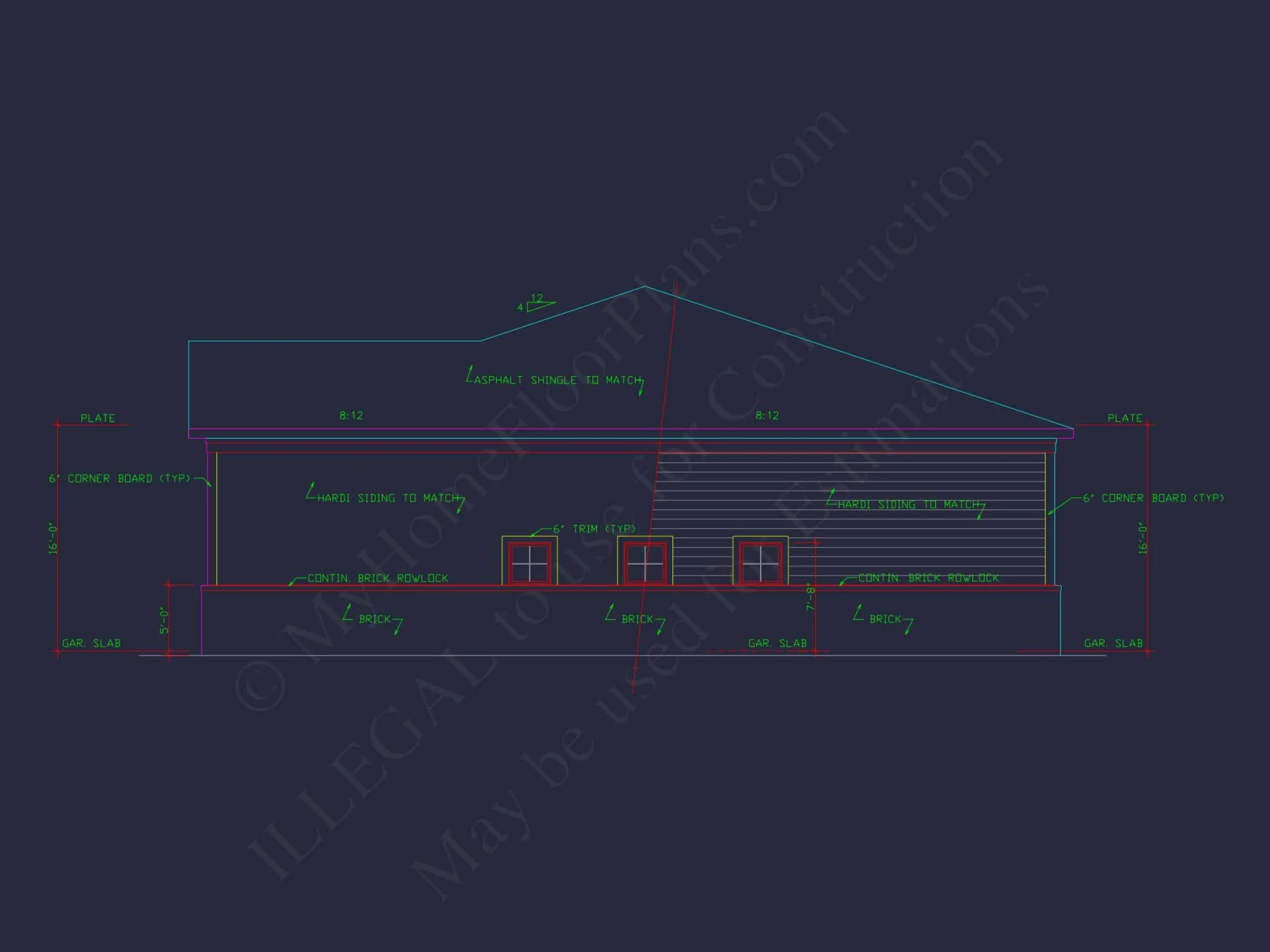 RV Garage Plan with Loft – Spacious Multi-Bay Garage Design