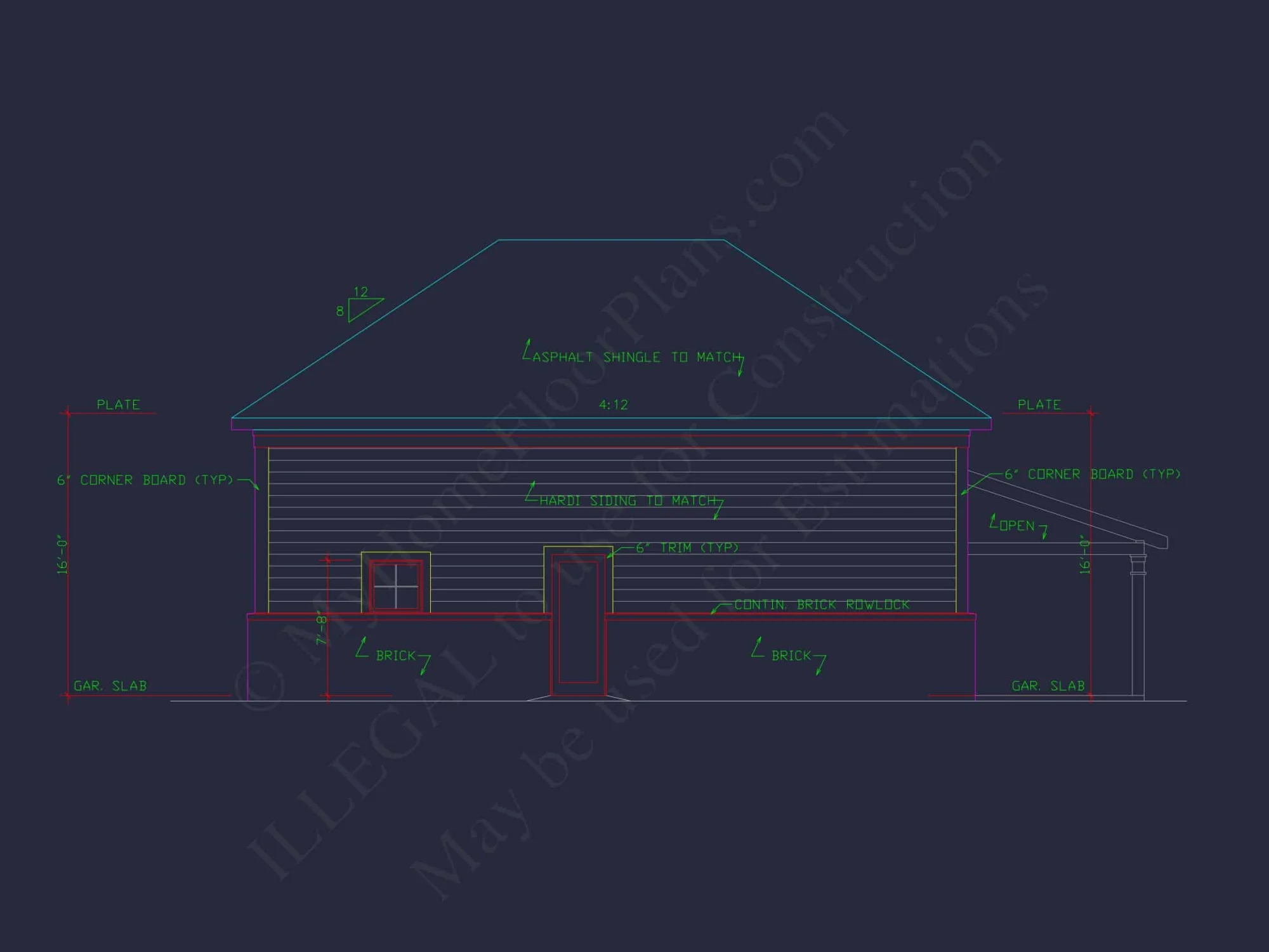 RV Garage Plan with Loft – Spacious Multi-Bay Garage Design