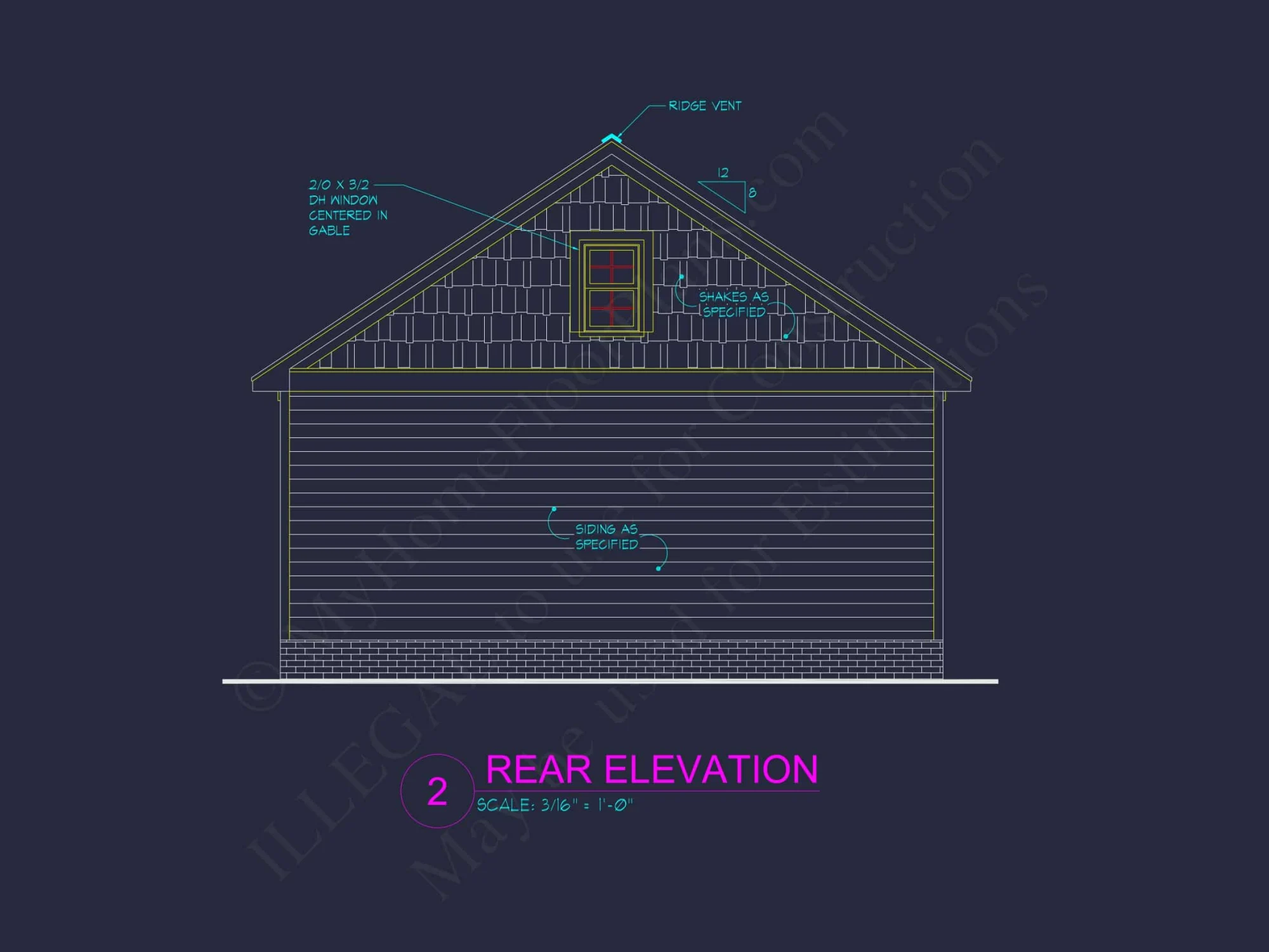 Small Garage Plan With Attic – House Floor CAD Designs