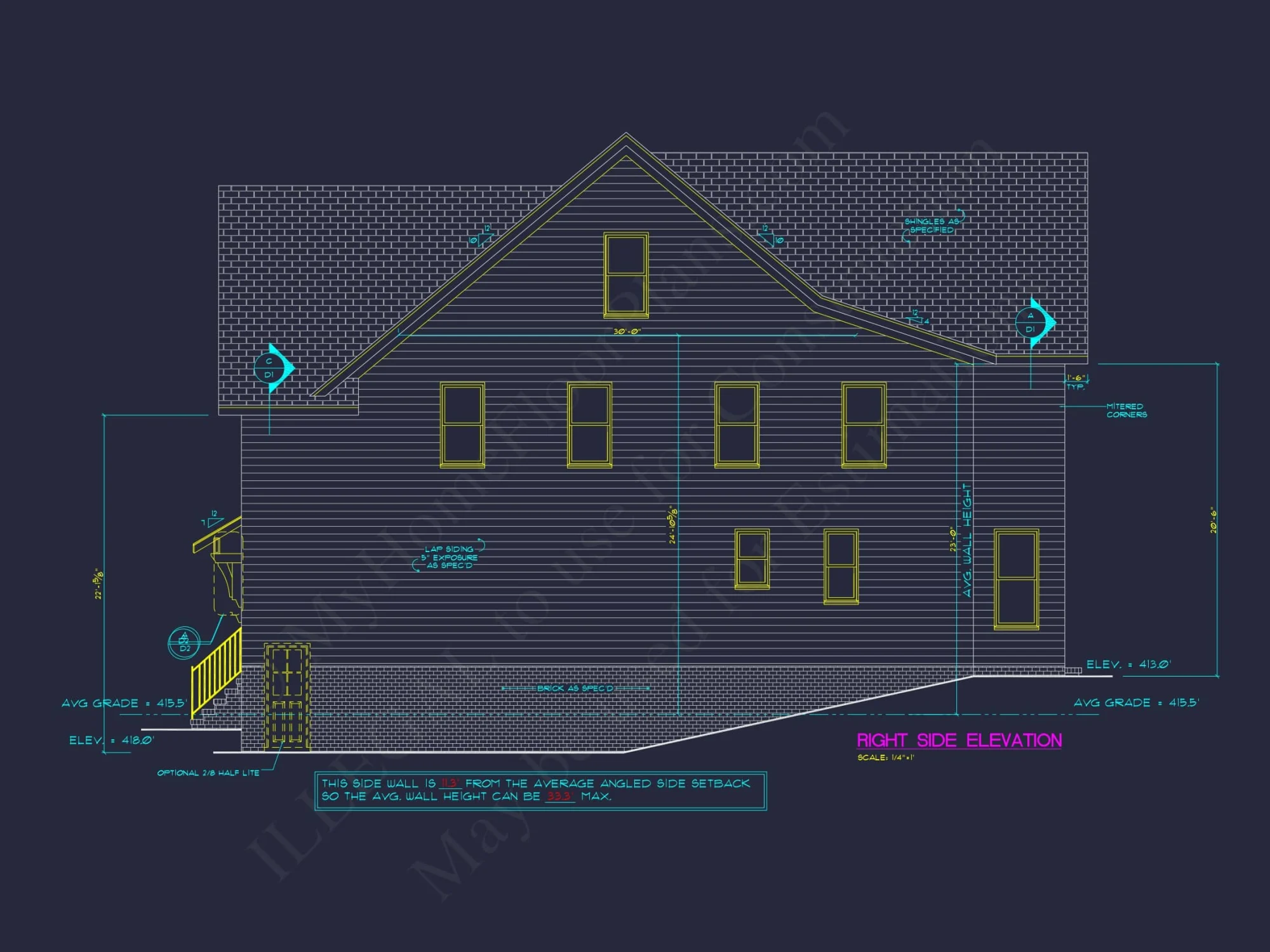 Craftsman Home Plan with 2 Floors, Open Layout, and CAD Designs