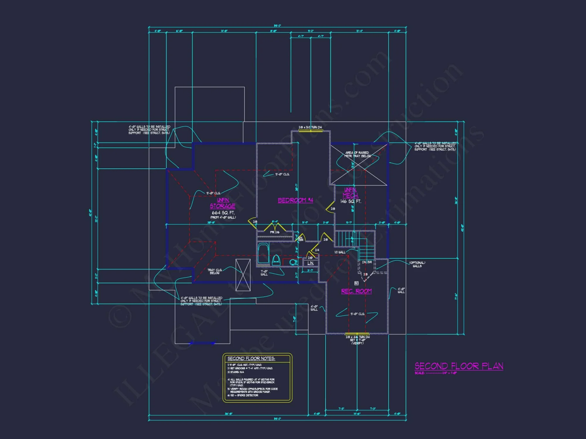 1.5-Story House Plan with Open Layout and CAD Blueprints