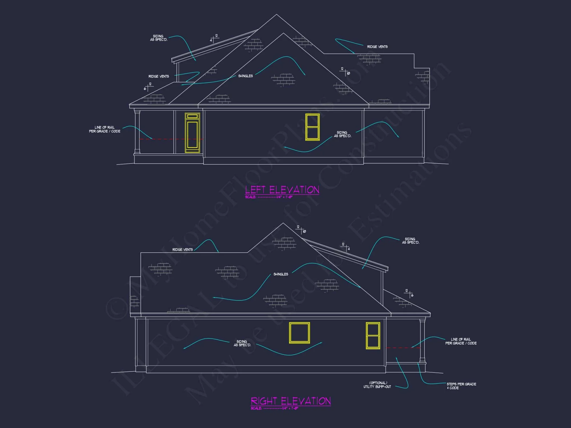 1.5-Story House Plan with Open Layout and CAD Blueprints