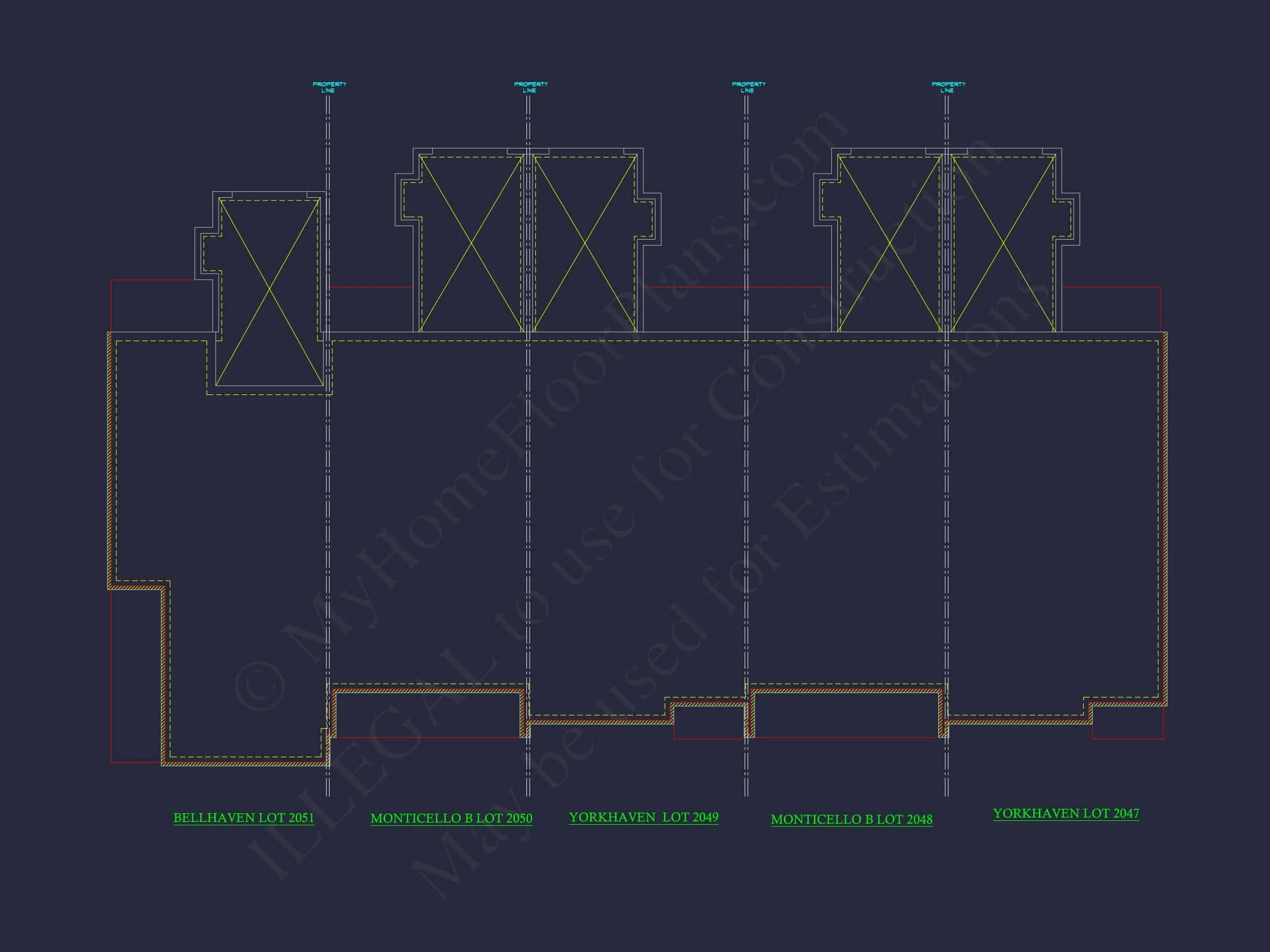 12-2467 TOWNHOUSE PLAN - 5-Unit Colonial Revival Townhome Plan - 3-Bed, 2-Bath, 1,650 SF 14 Spacious Colonial Revival Townhome with 2-Story Floor Plan