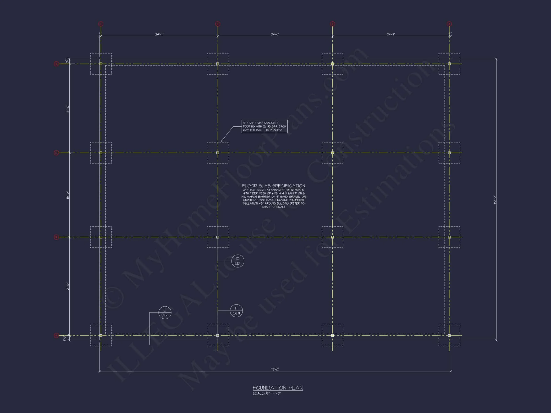 14-1359 COMMERCIAL PLAN - Modern Commercial Building Blueprint with CAD Designs 6 Modern Commercial Building Blueprint with CAD Designs