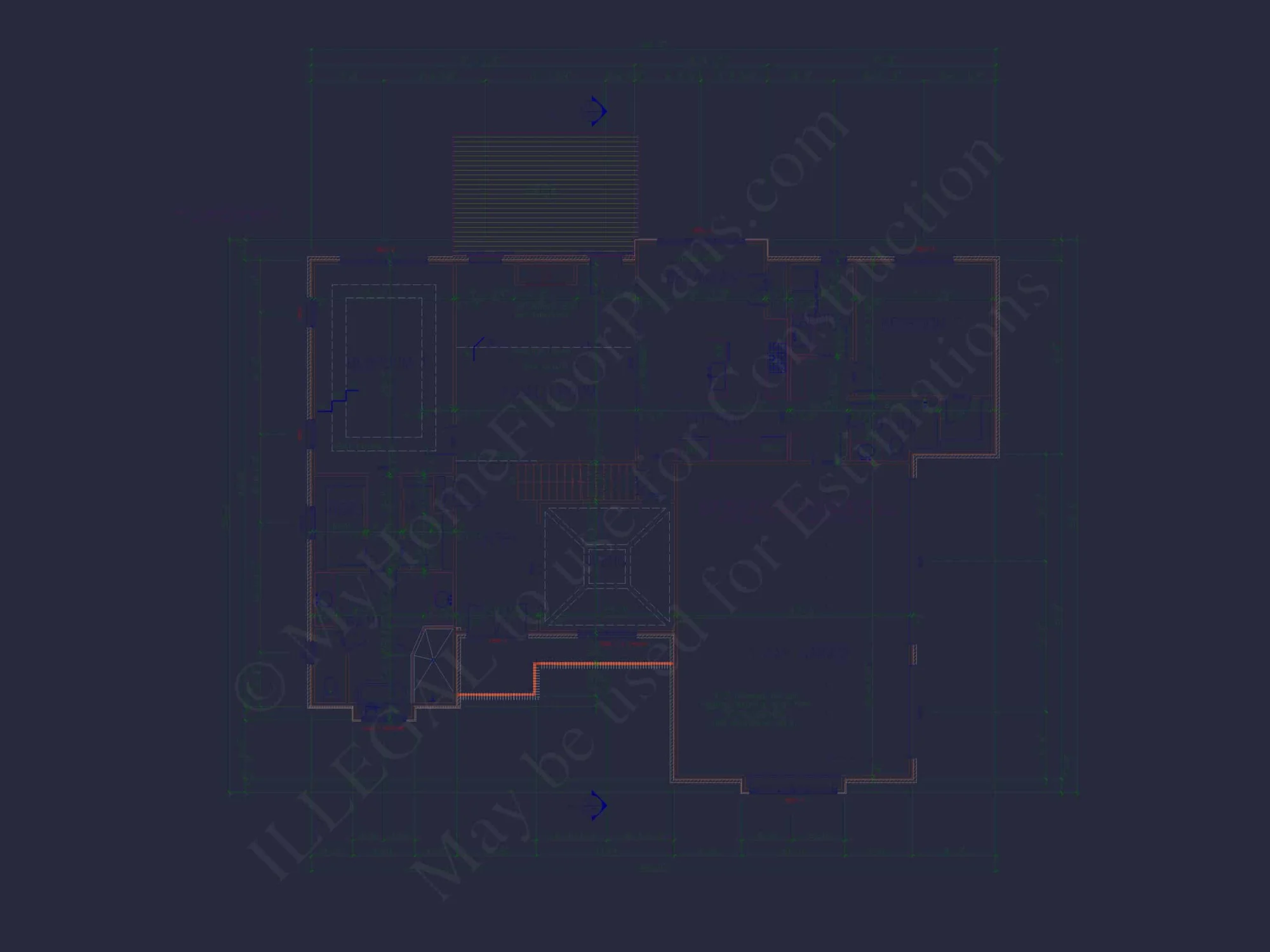Elegant Home Plan with 2 Floors,4 Bedrooms & CAD Designs
