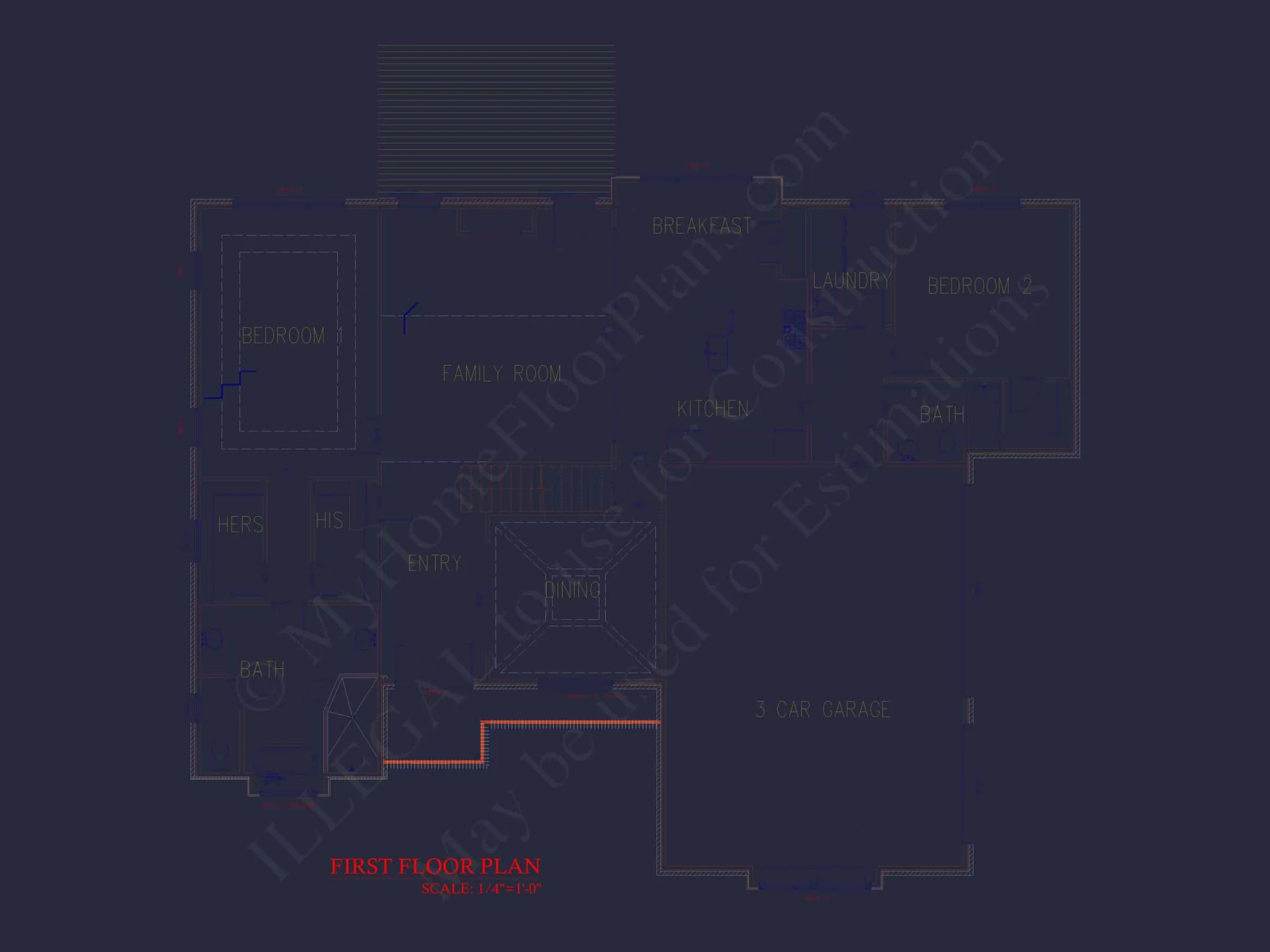 Elegant Home Plan with 2 Floors,4 Bedrooms & CAD Designs