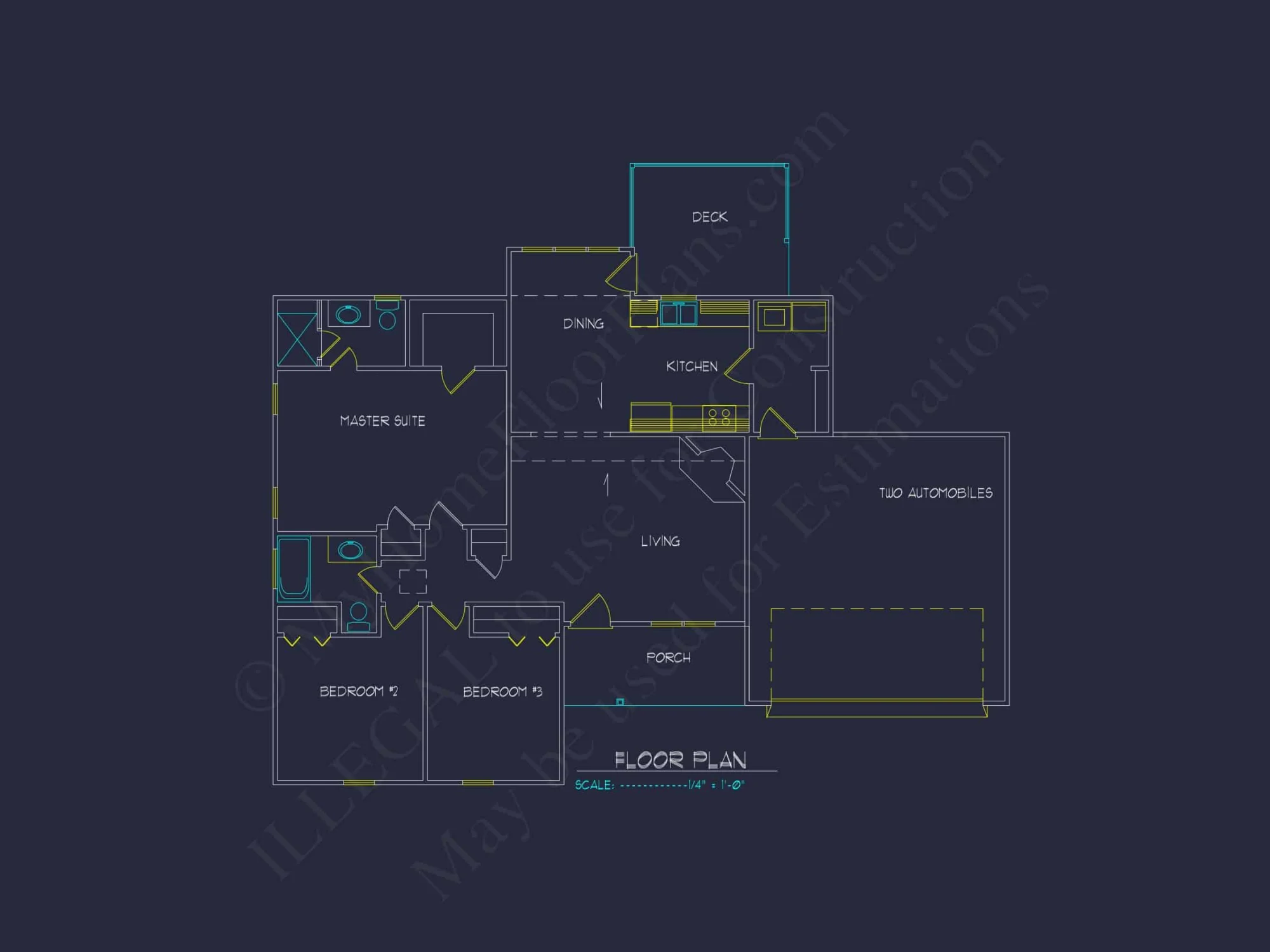 Craftsman Ranch House Plan with Open Floor Layout & CAD Designs