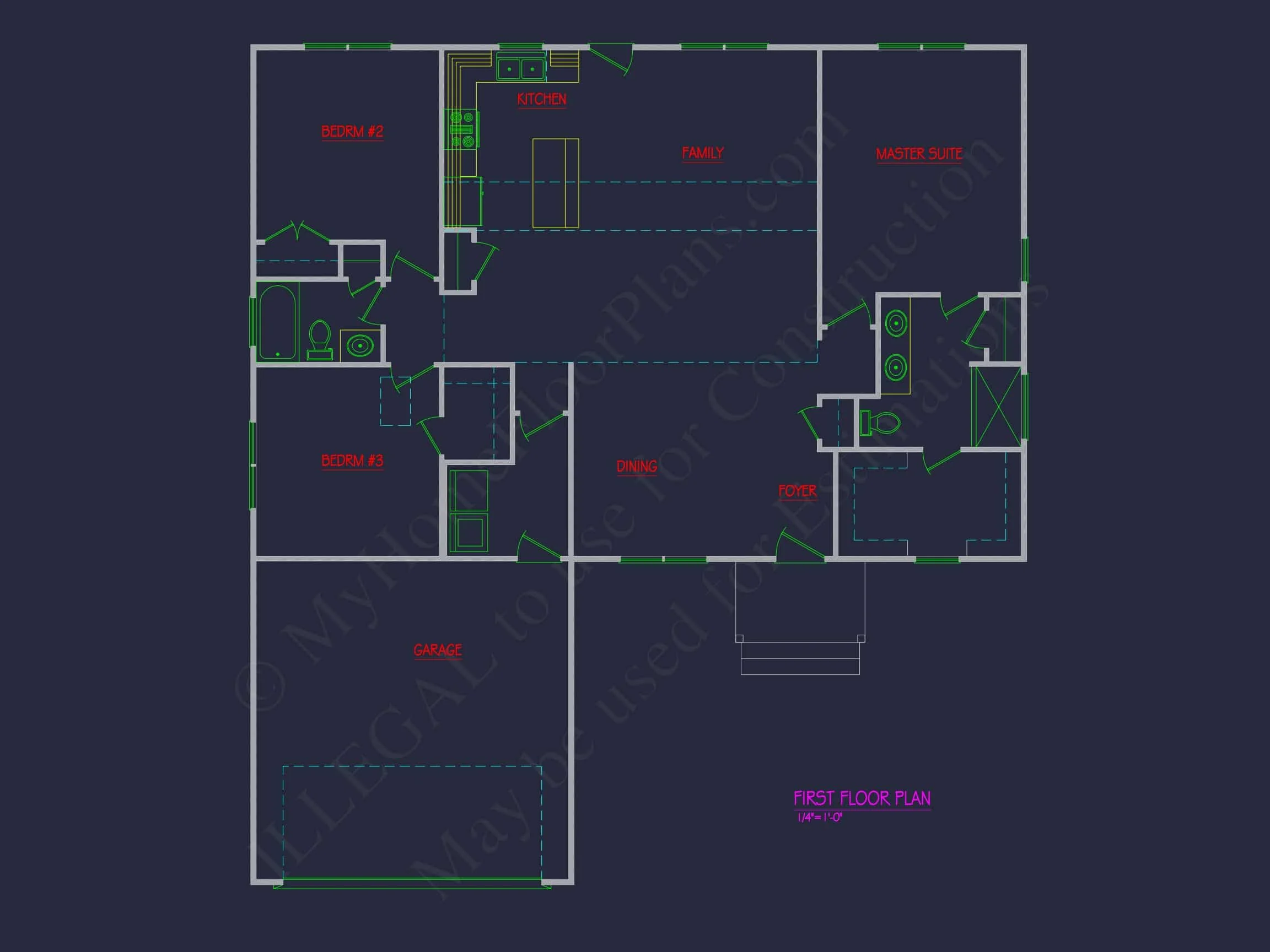20-1656 HOUSE PLAN - Craftsman House Plan with 3 Bedrooms, Open Floor Layout, and CAD Blueprint Designs 3 Craftsman Home Plan with 3 Bedrooms, Open Floor Layout, and CAD Blueprint Designs