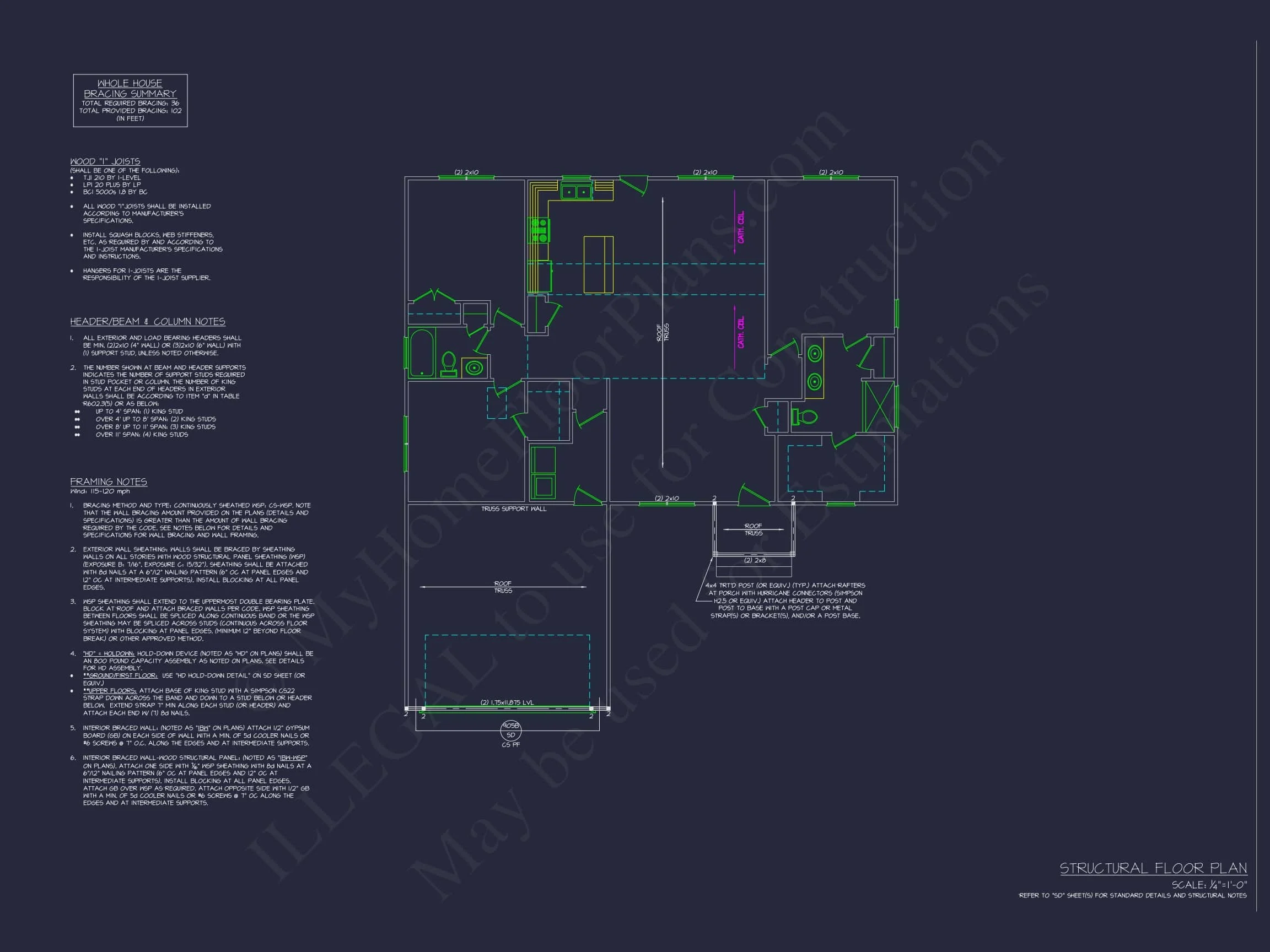 20-1656 HOUSE PLAN - Craftsman House Plan with 3 Bedrooms, Open Floor Layout, and CAD Blueprint Designs 6 Craftsman Home Plan with 3 Bedrooms, Open Floor Layout, and CAD Blueprint Designs