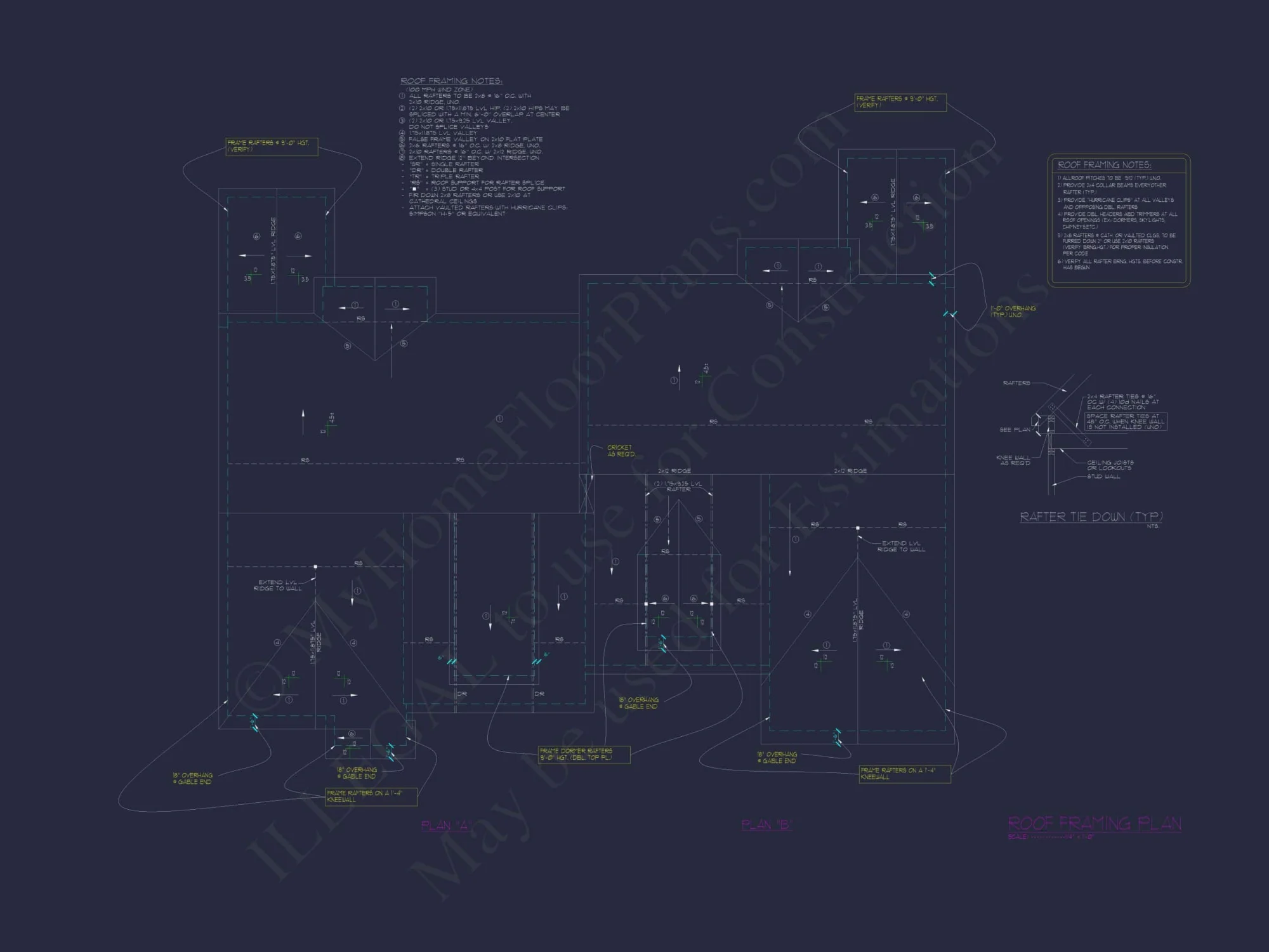 Modern Duplex Home Plan with CAD Blueprints & Flexible Layout