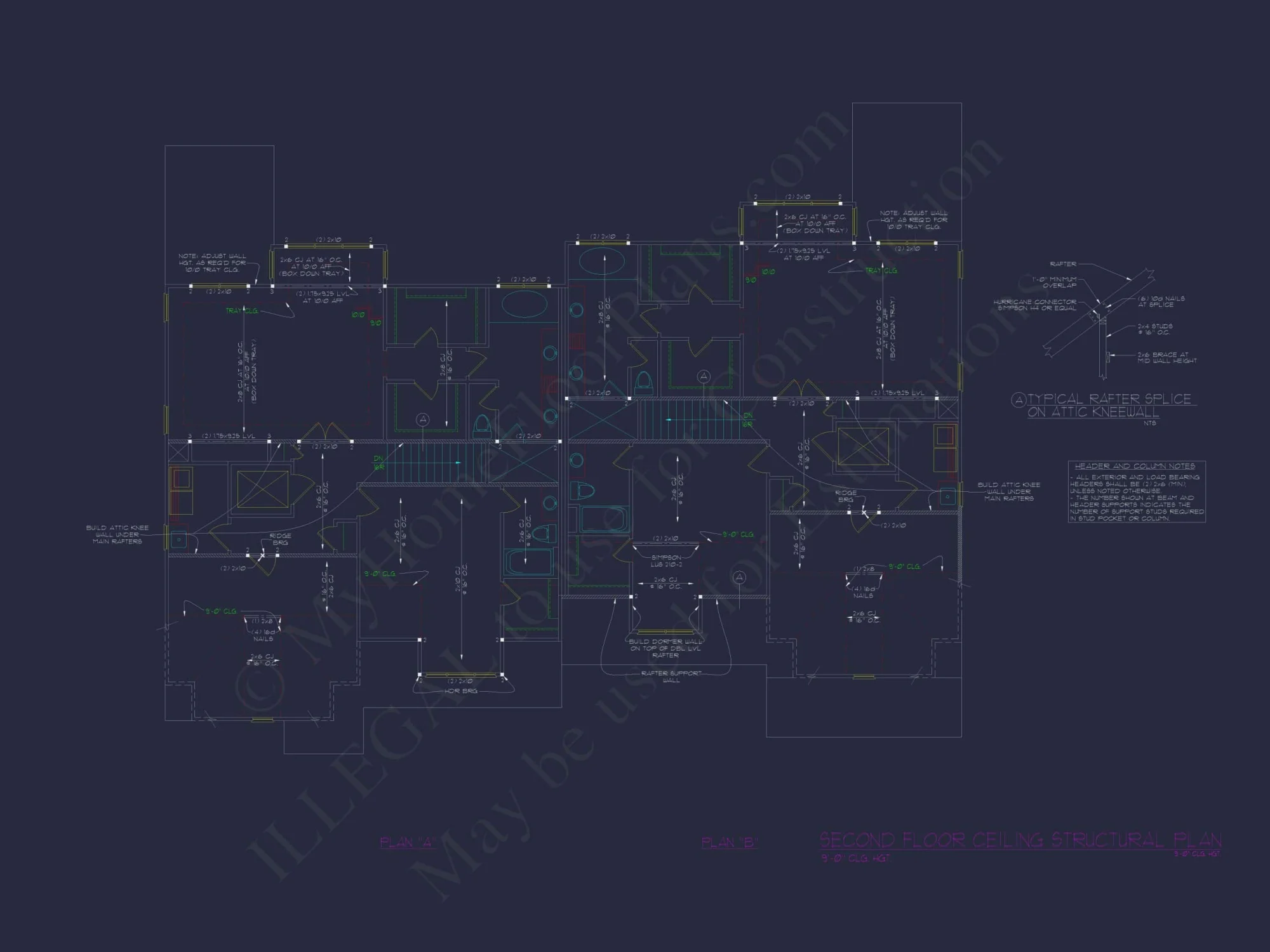 Modern Duplex Home Plan with CAD Blueprints & Flexible Layout