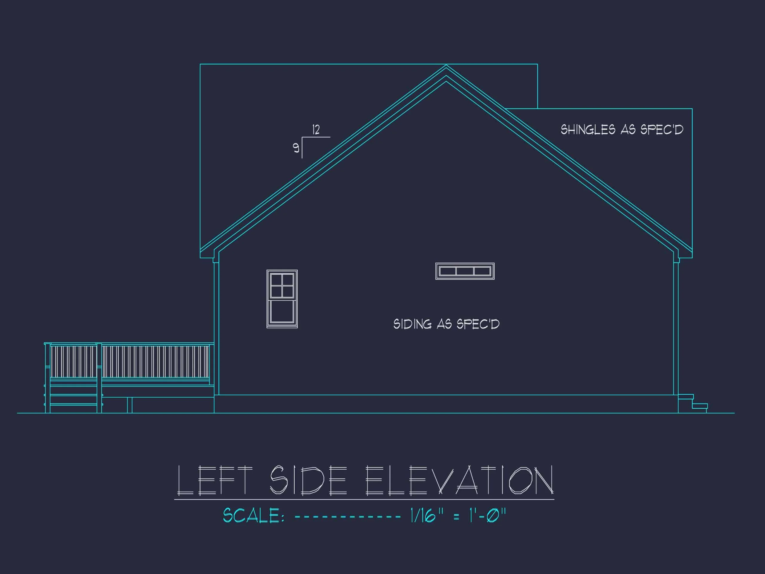 19-1460 HOUSE PLAN - Charming House Plan with CAD Blueprint and Modern Designs 3 Charming 1-Story House Plan with Craftsman Design & CAD Blueprints