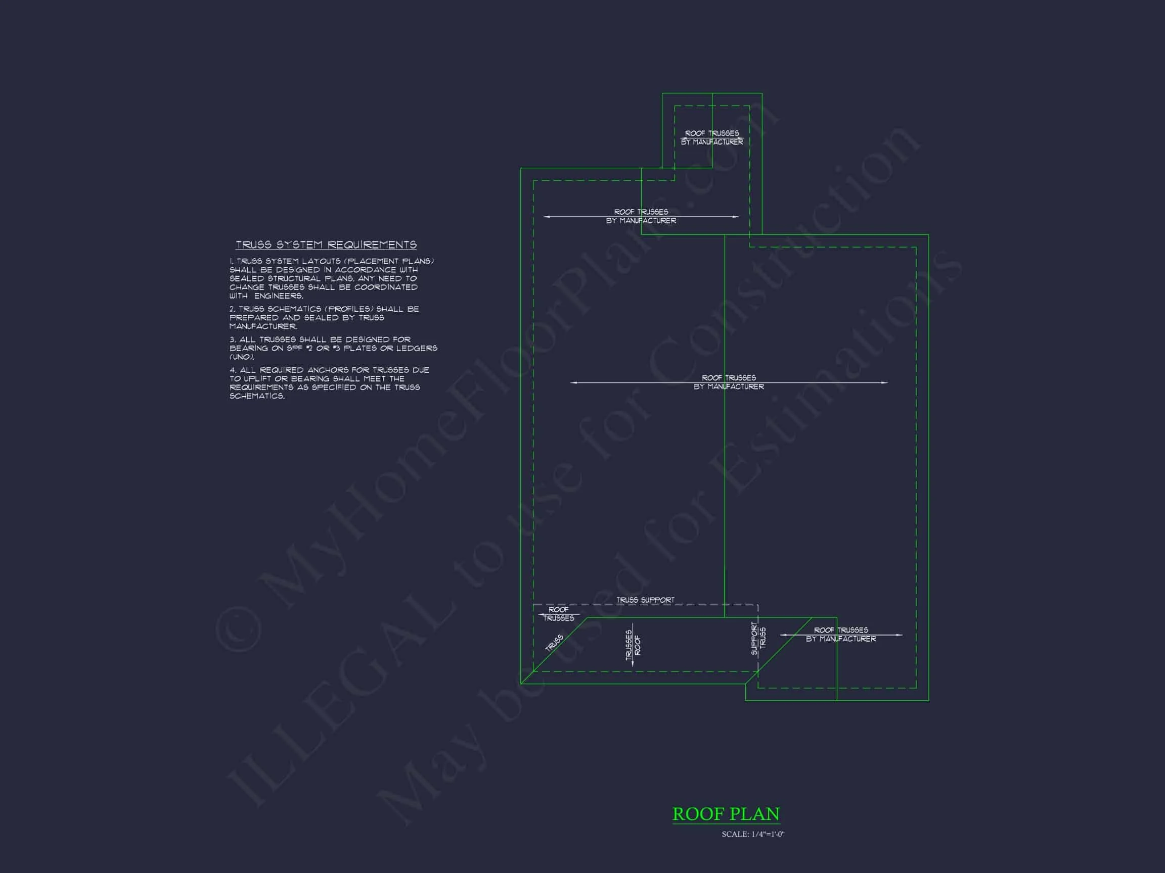 14-1901 HOUSE PLAN - Stylish House Blueprint: Bungalow Floor Plan Design with CAD 3 Stylish Home Blueprint: Bungalow Floor Plan Design with CAD