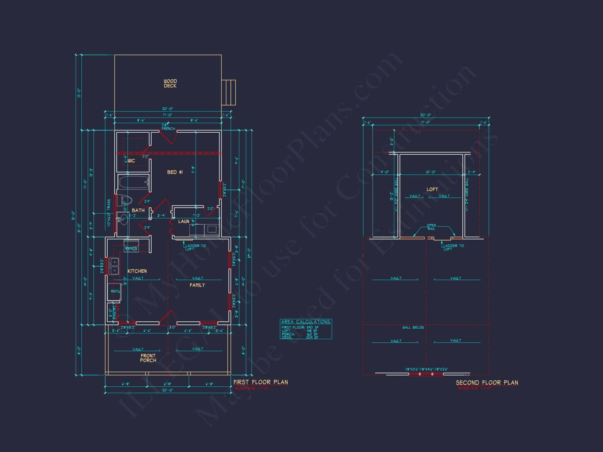 Cozy 1-Bedroom House Plan with Vaulted Ceilings & Open Layout