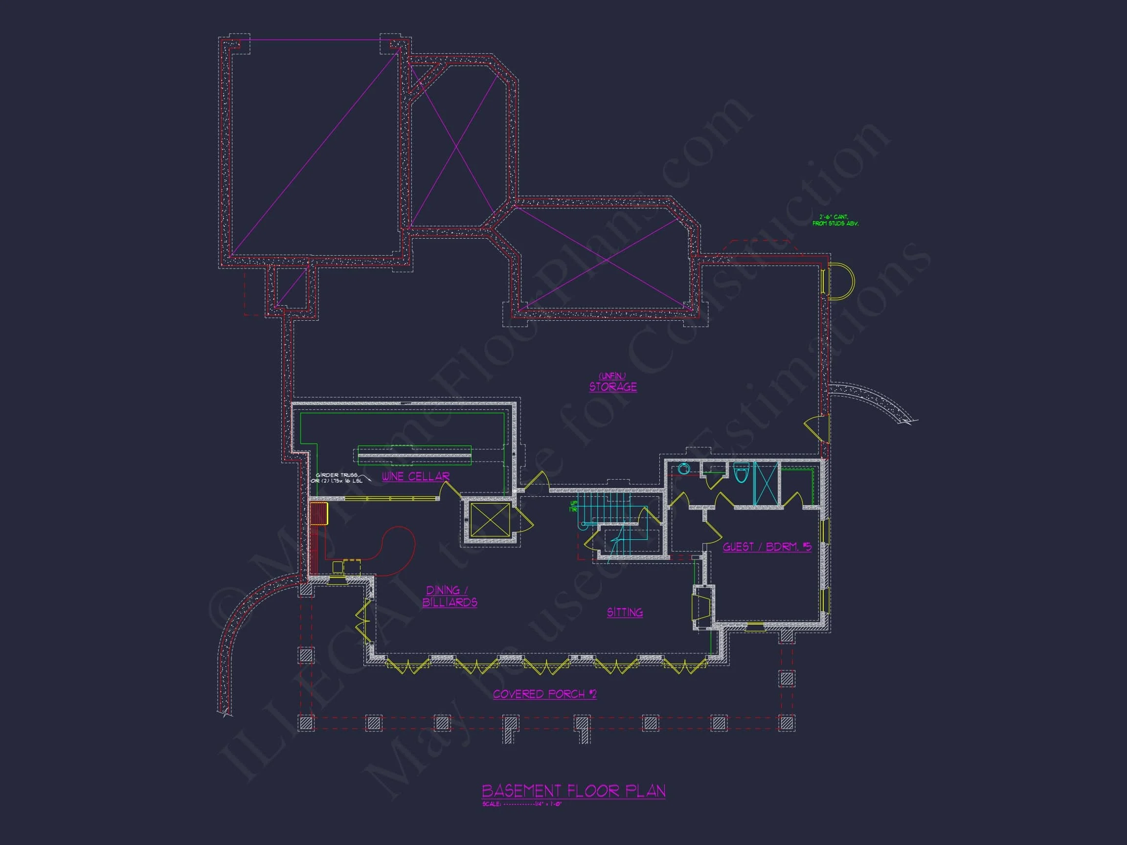 11-1969 HOUSE PLAN - Elegant House Plan - Luxury Floor Plan & CAD Design Blueprint 2 Elegant house Plan - Luxury Floor Plan & CAD Design Blueprint