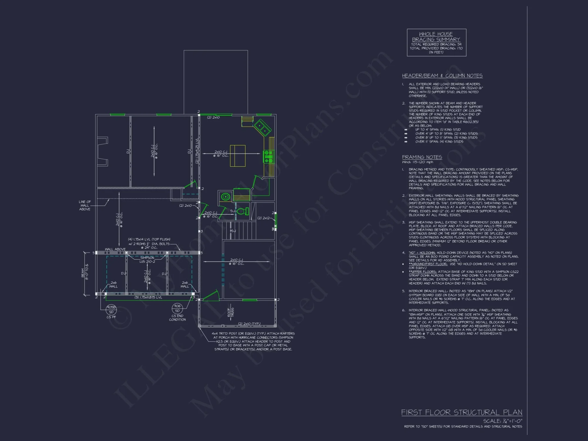 Elegant Craftsman Home Plan with 2 Floors and Spacious Design