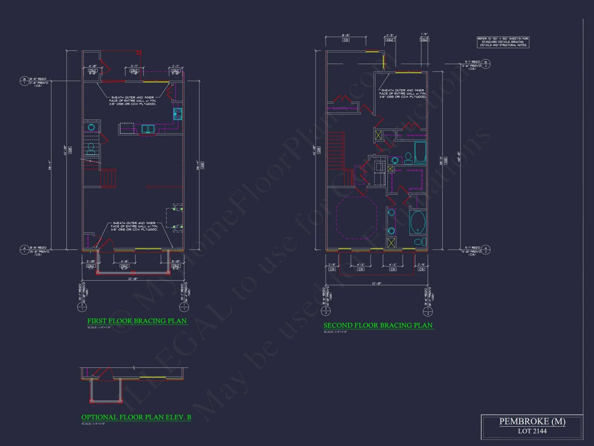 Traditional 7-Unit Townhome Floor Plan with Colonial Revival Design