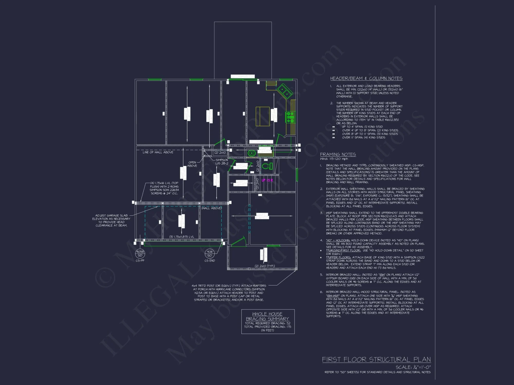 Modern Architecture Floor Plan and Home Blueprint Designs