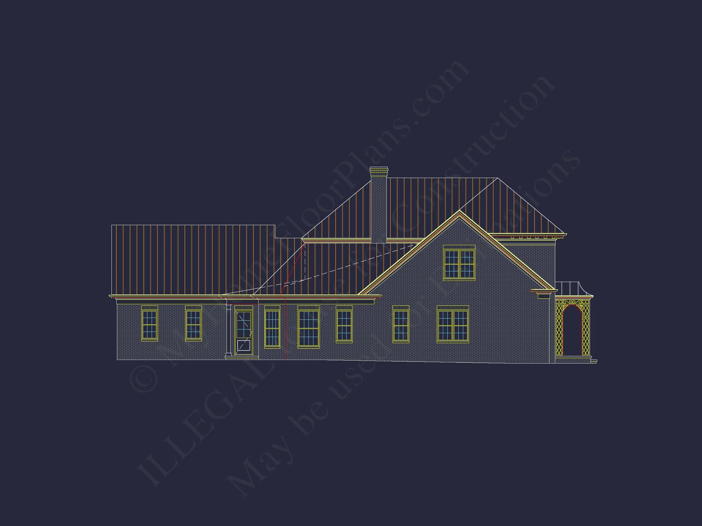 15-1411 HOUSE PLAN - Colonial House Floor Plan: 2-Story, 5-Bed, 4-Bath Blueprint 15 Stately Colonial House Plan with 2 Stories & Timeless Design