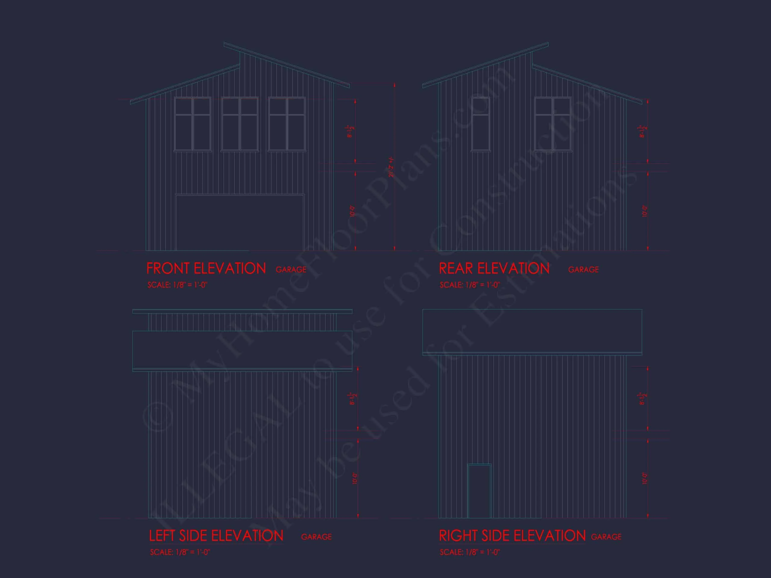 13-1358 GARAGE ADU - Modern Barn-Style House Plan with Garage and Living Space 2 Modern Barn-Style House Plan with Garage and Open-Concept Living