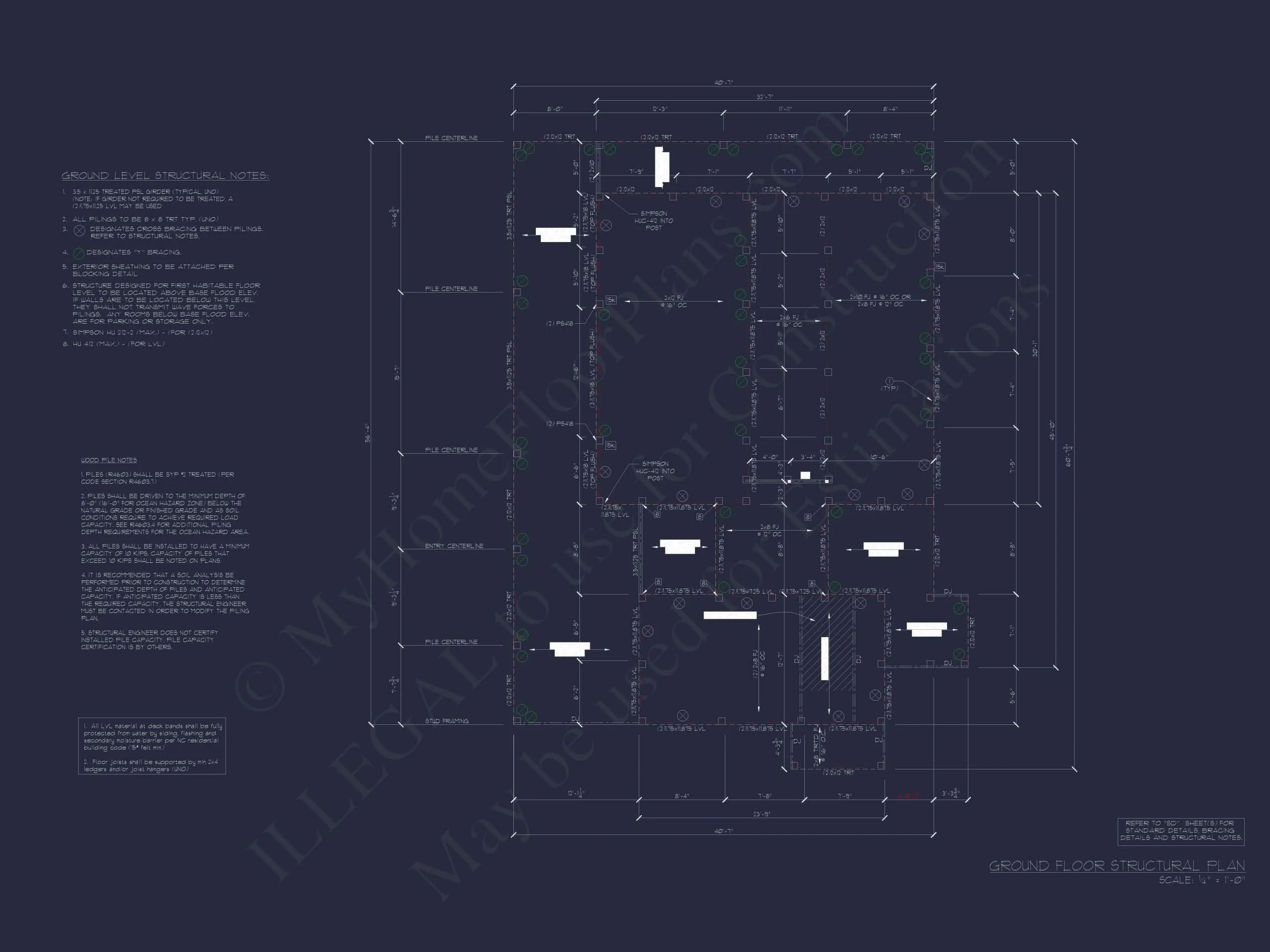 15-1024 HOUSE PLAN - Modern Beach House Plan with Spacious Floor Design 17 Modern Beach Home Plan with Spacious Floor Design